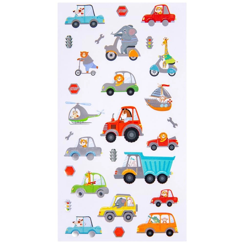 2 Learning Can Be Fun Wheely Fun Pals Foil Stickers, 2 of 3