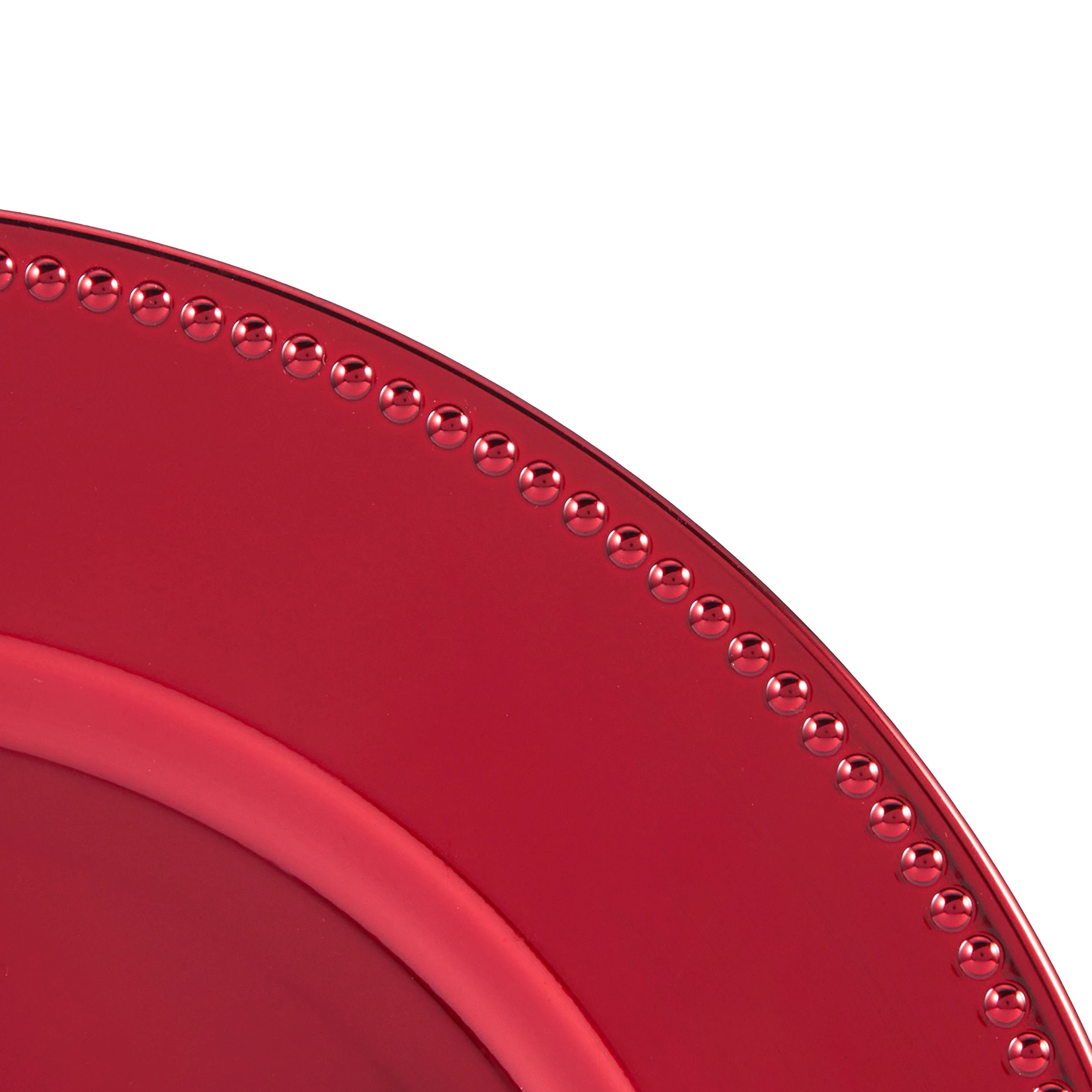 2 Red Charger Plate, 2 of 3