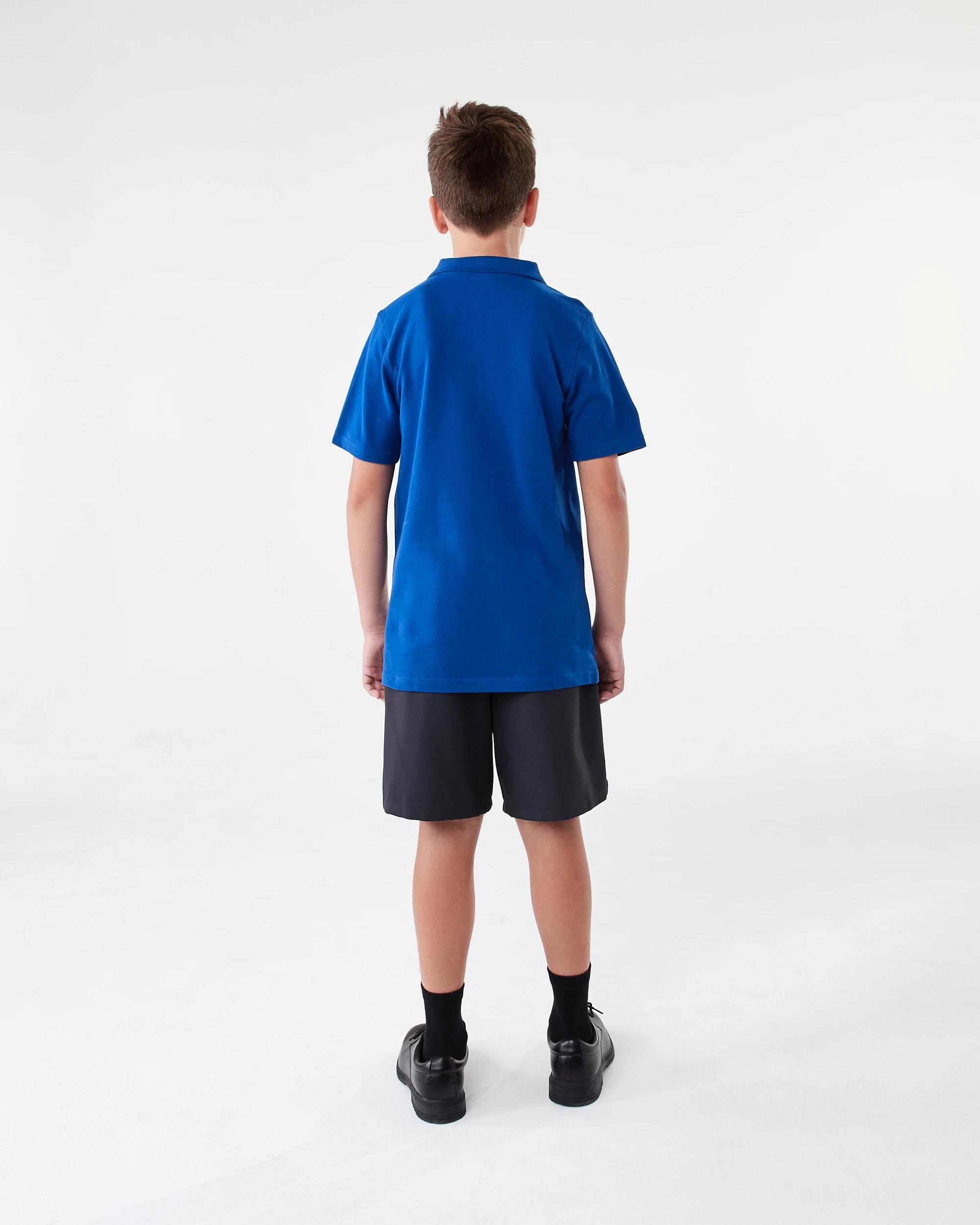 6 School Odour Shield Cotton Polo T-shirt Royal Blue, 6 of 6