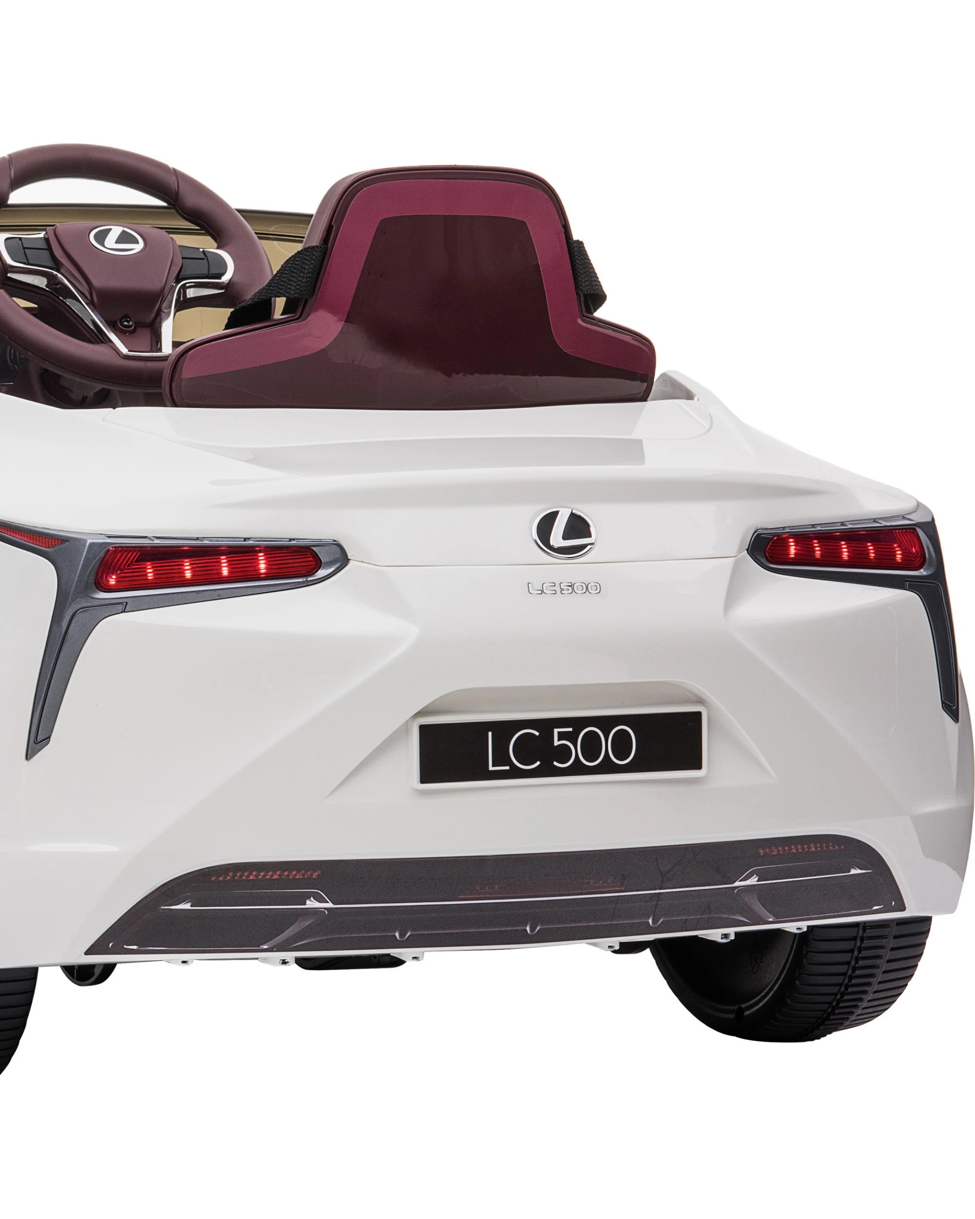 8 Kahuna Licensed Lexus LC 500 Kids Electric Ride On Car - White, 8 of 10
