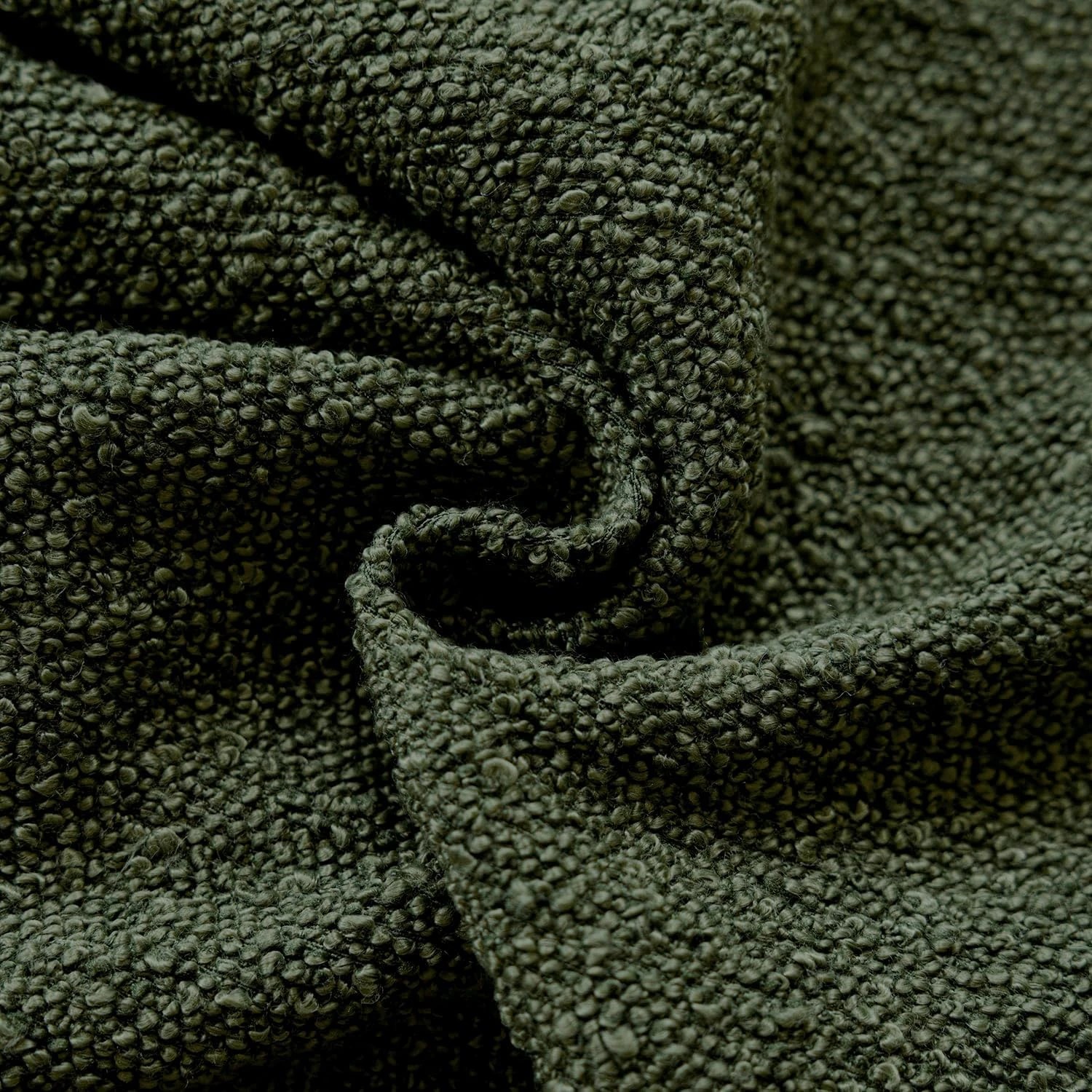 2 Gioia Casa 2-Pack Bouclé Cushion Covers 30x50cm - Forest Green, 2 of 3