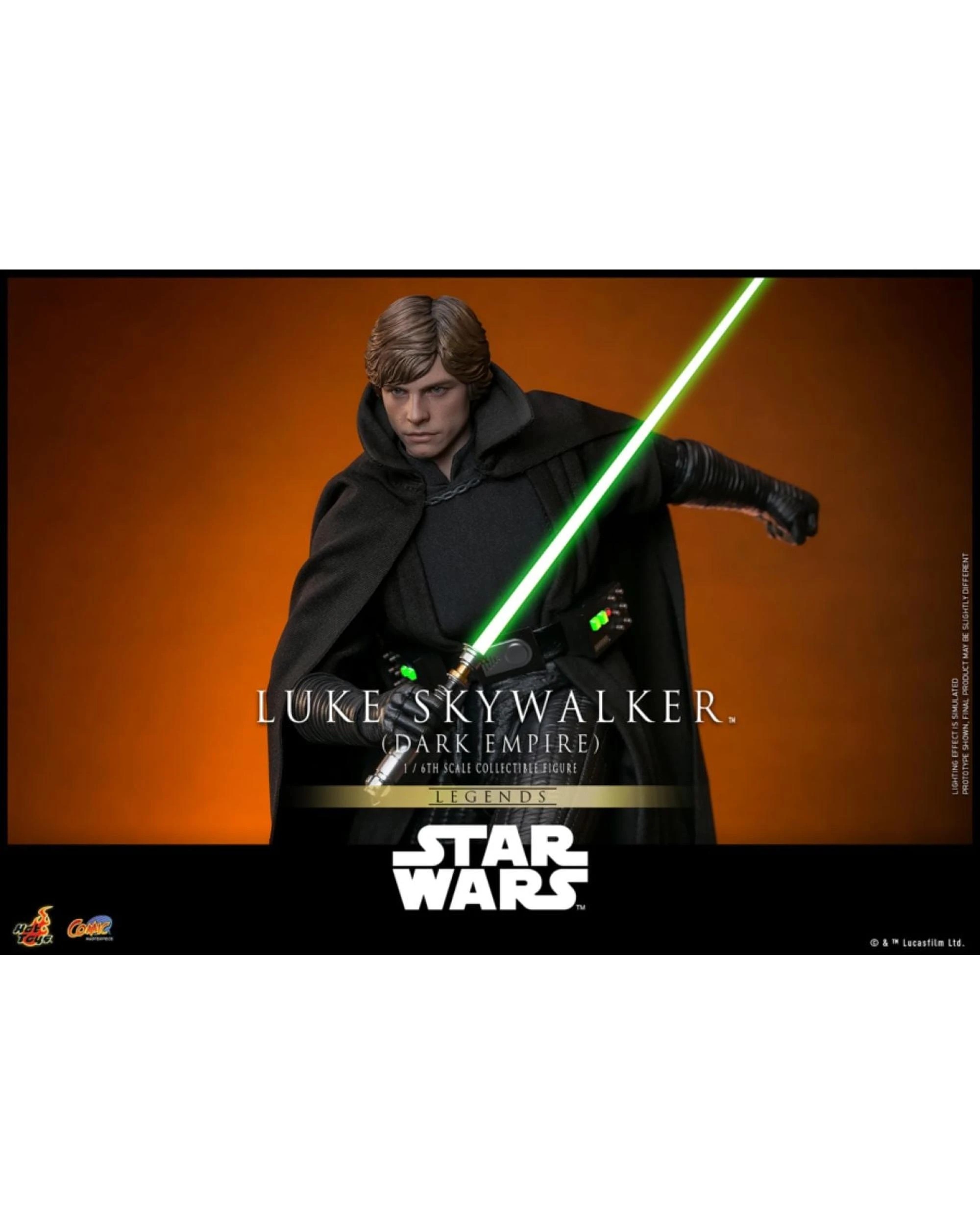 8 Hot Toys Star Wars Legends Luke Skywalker Dark Empire 1:6 Scale Action Figure, 8 of 10