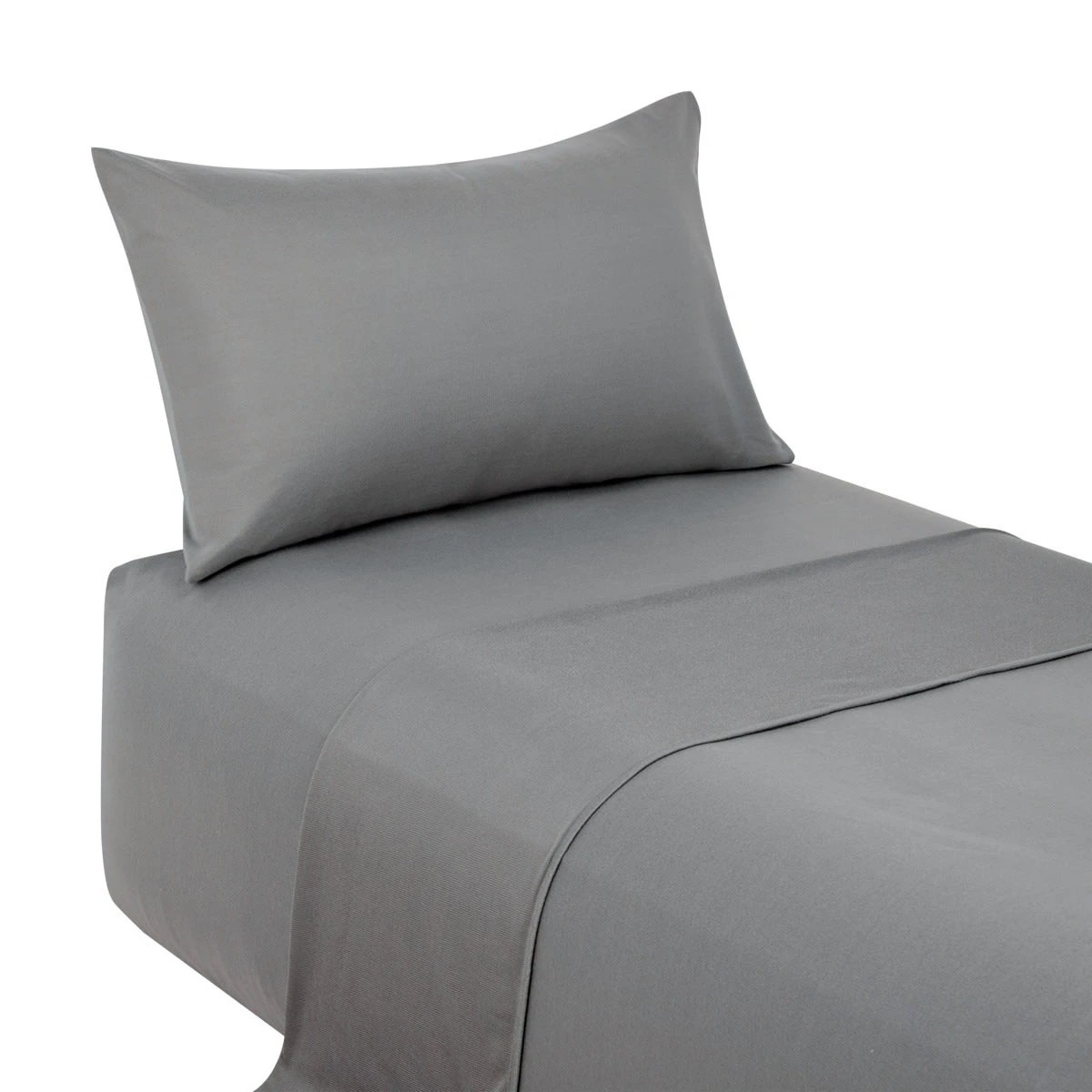 5 Soft Touch Sheet Set - Single Bed, Grey, 5 of 7