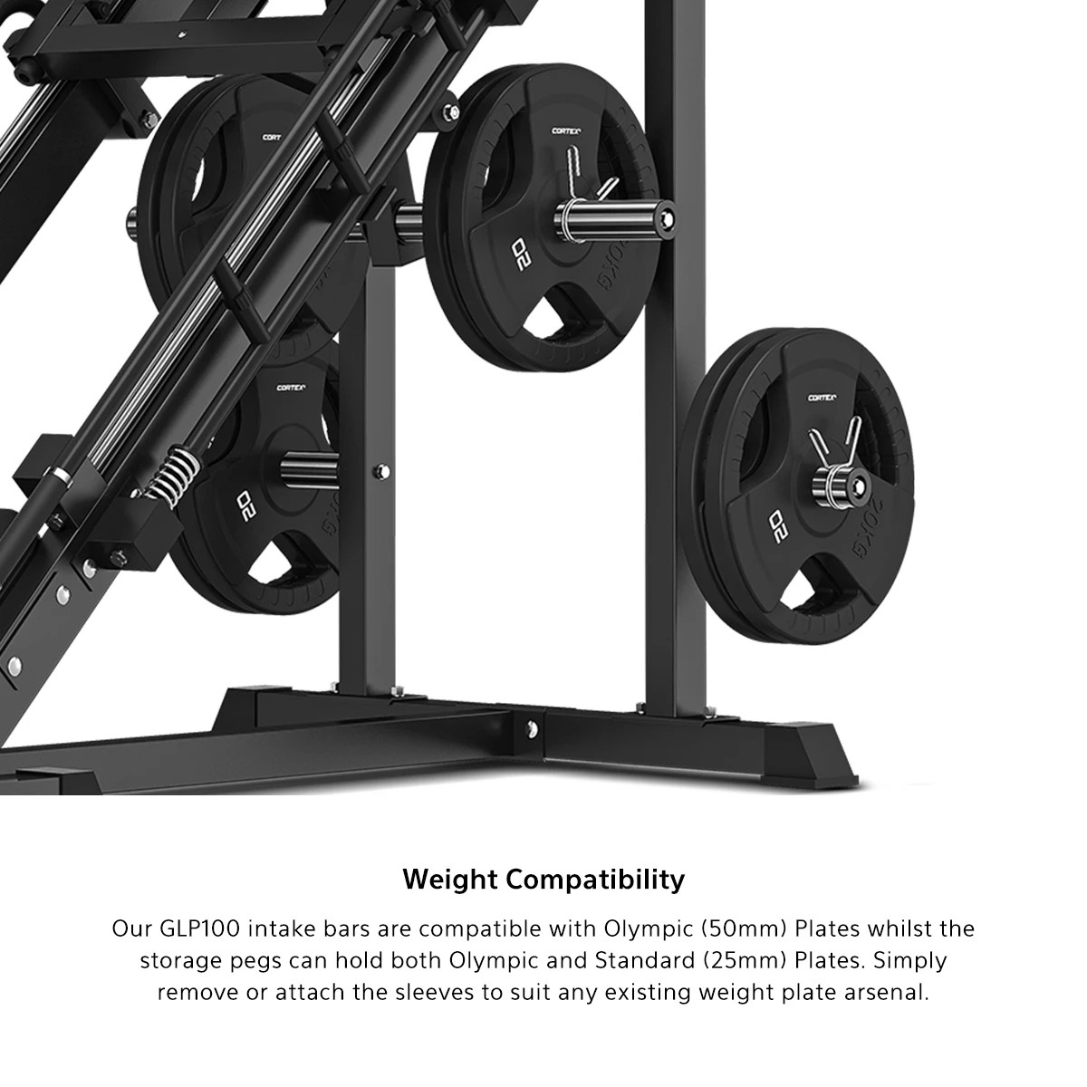 8 LSG GLP100 Seated Leg Press & Hack Squat Machine Machine - Black, 8 of 9