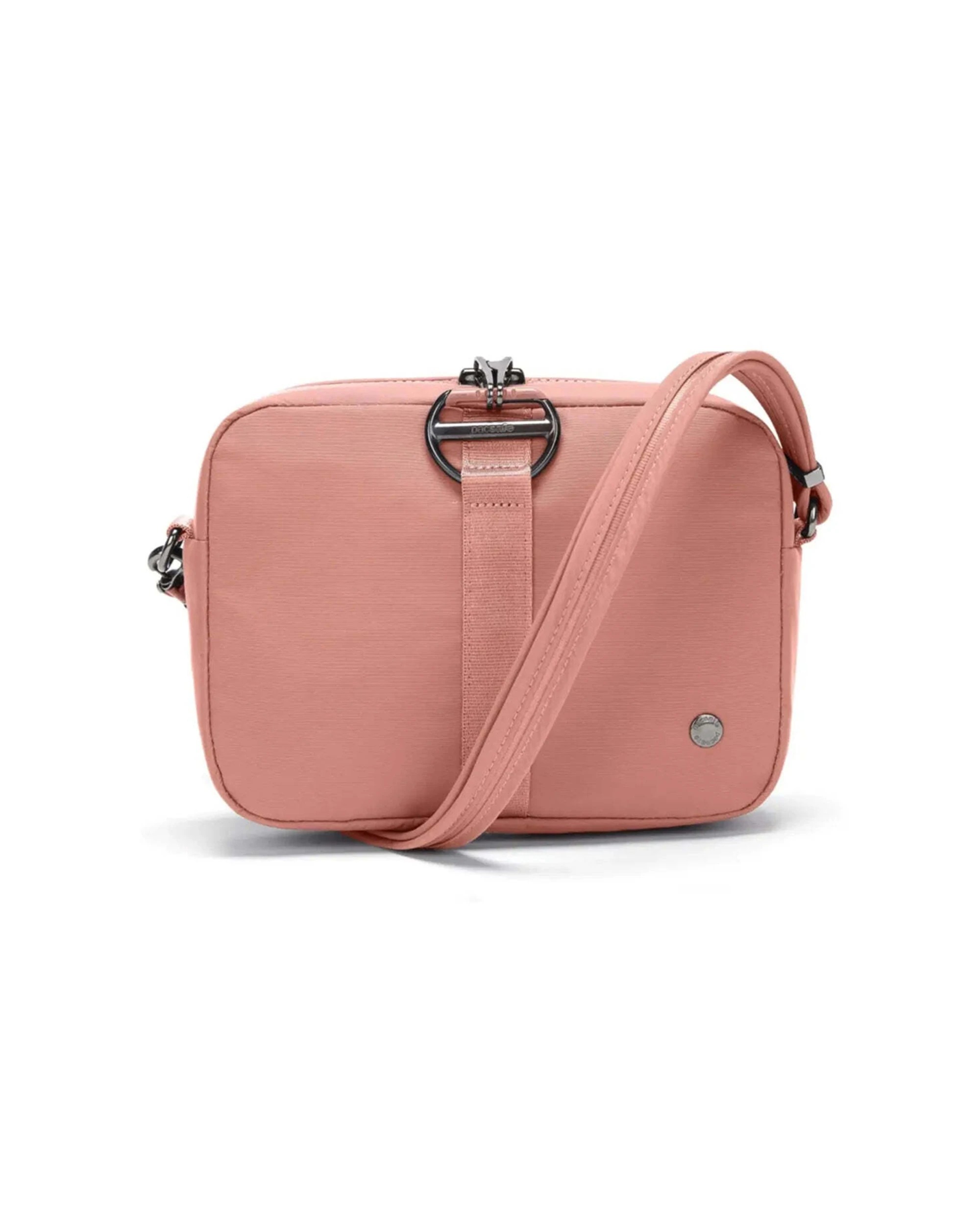 1 Pacsafe Citysafe CX Econyl Anti-Theft Square Crossbody Bag RFID Security Strap 2.4L Rose - Pink, 1 of 5