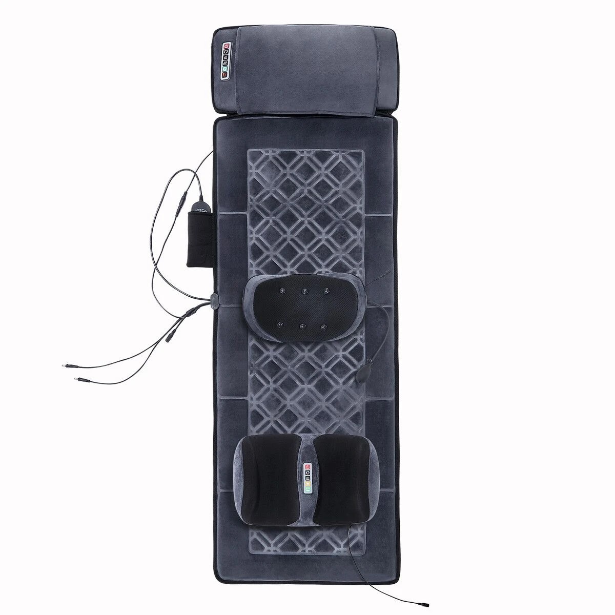 2 HOMASA Heated Massage Mat Full Body Shiatsu Vibration Lumbar Support Heating Neck Back Foot Massager Electric, 2 of 6