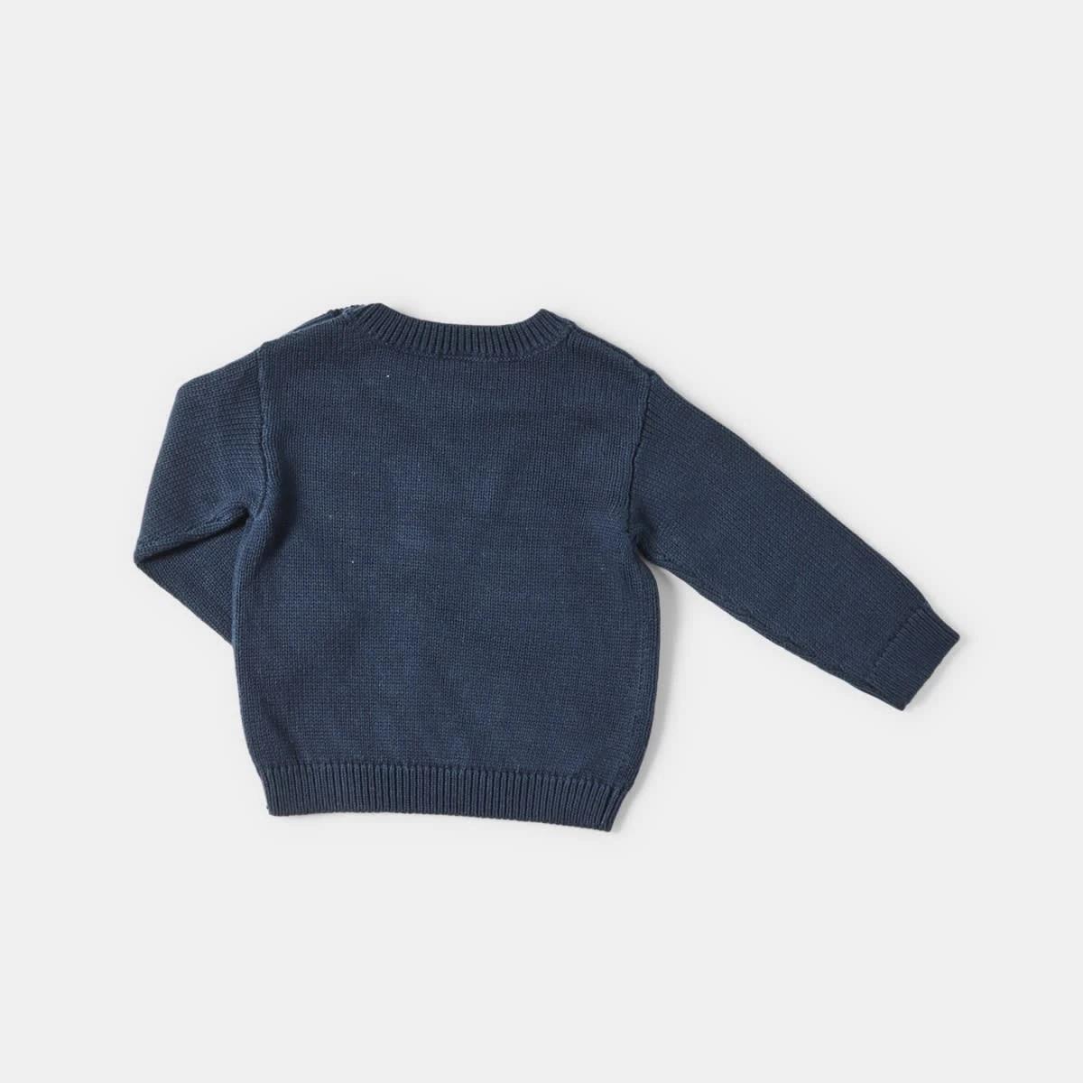 2 Applique Knit Top Nvy Dino, 2 of 3