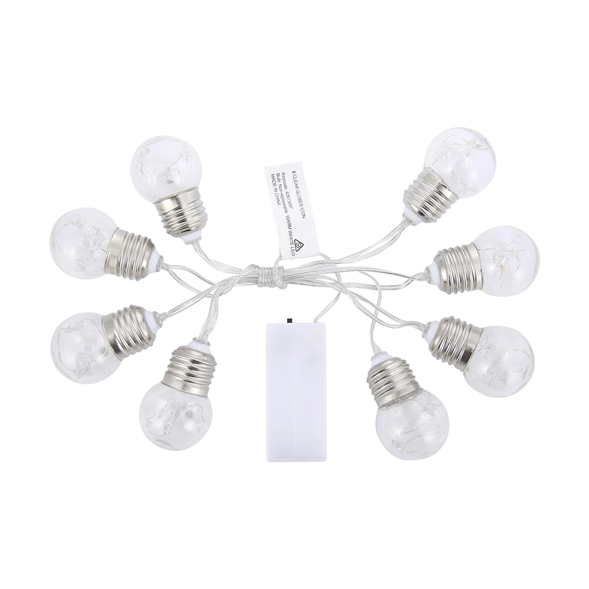 3 Star Wire Globe String Lights, 3 of 4