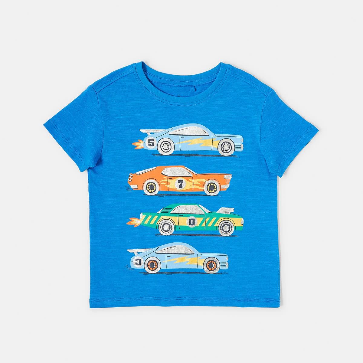 7 Foil Print T-shirt Frn Car, 7 of 8
