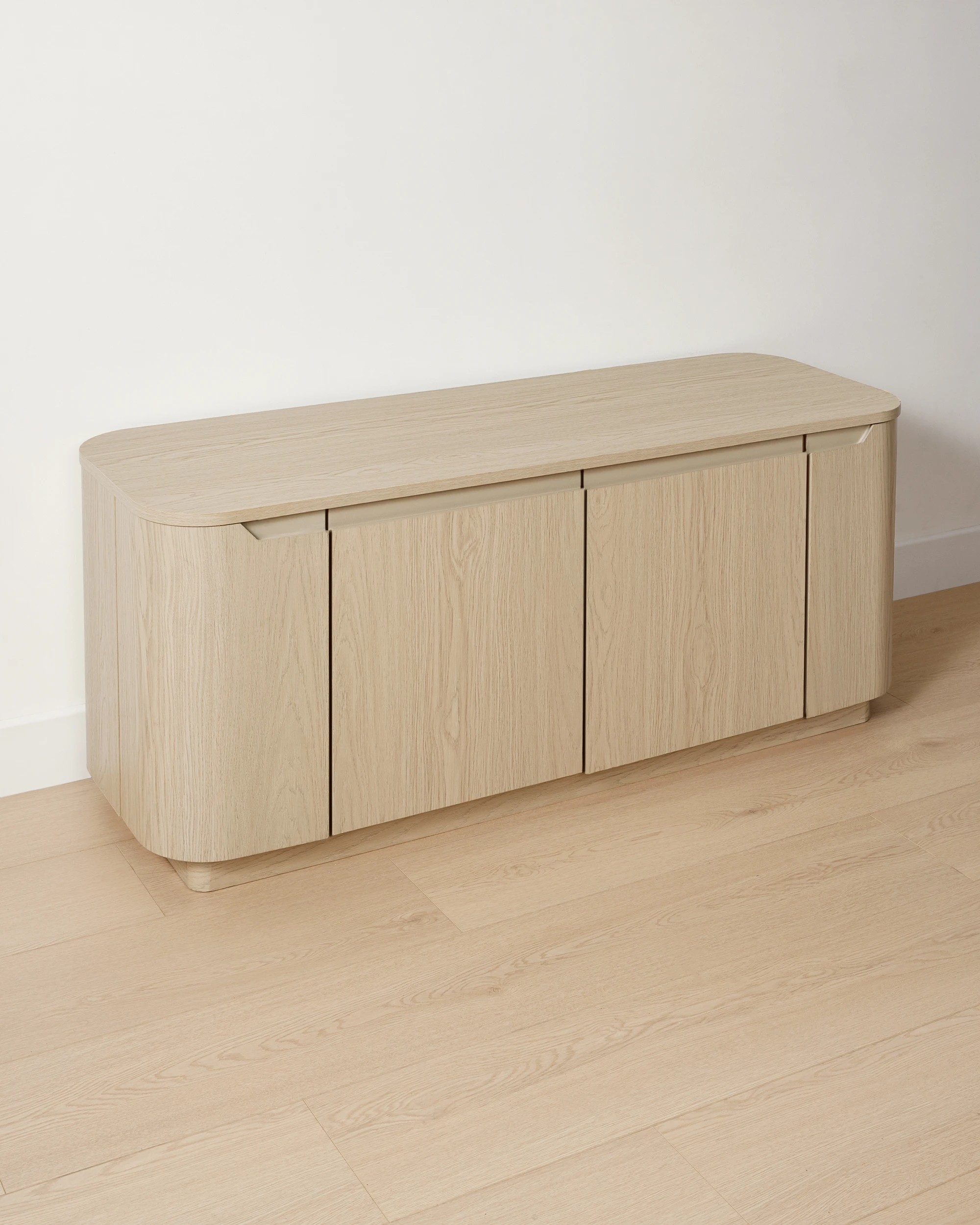 1 Miles Entertainment Unit - Light Oak, 1 of 6