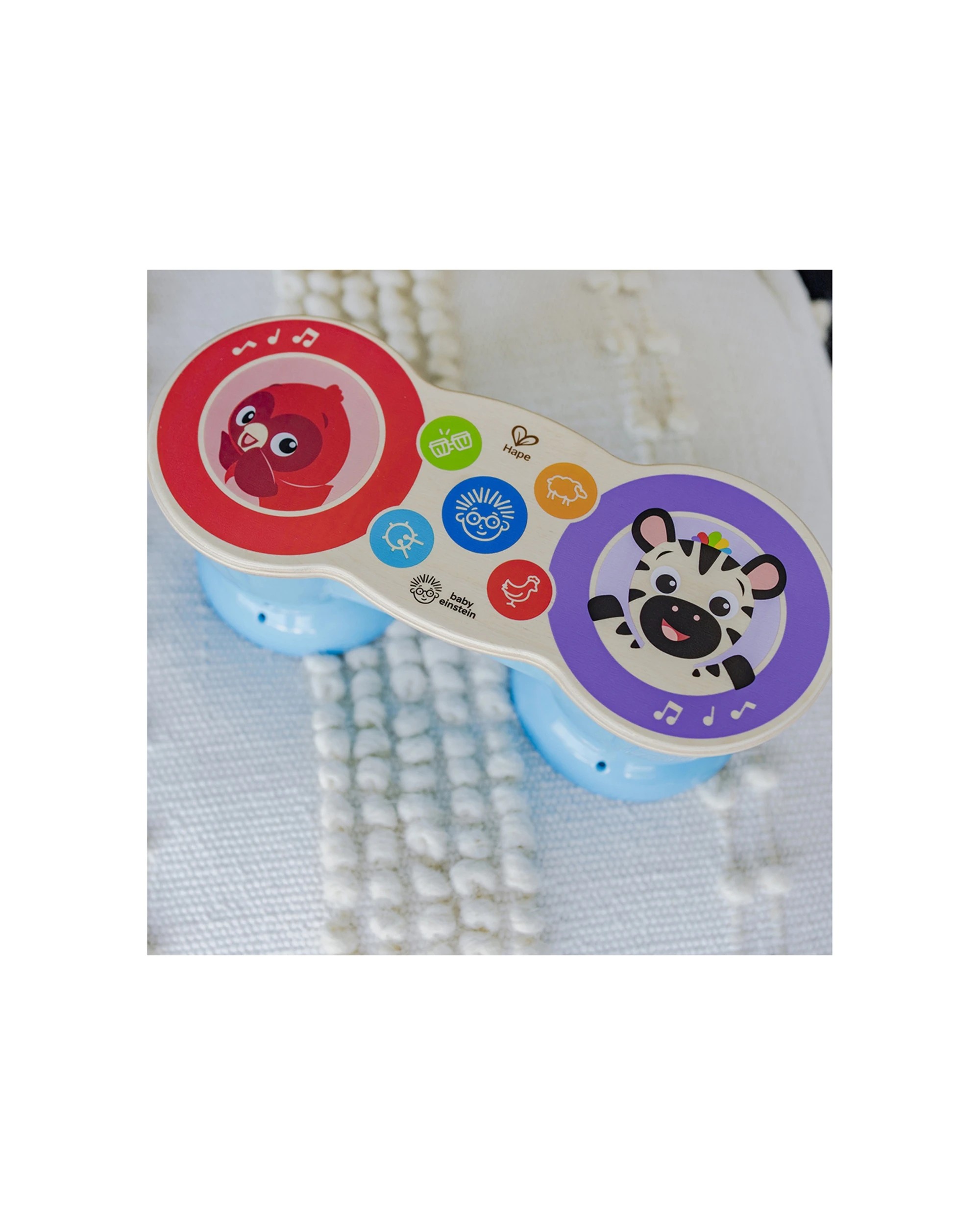 1 Baby Einstein Upbeat Tunes Magic Touch Drum Musical Toy 6 Months Plus - Multi, 1 of 8