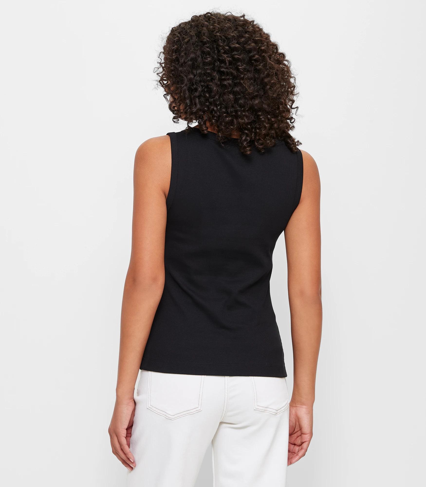 8 Target Australian Cotton Rib Tank Top BLACK, 8 of 9