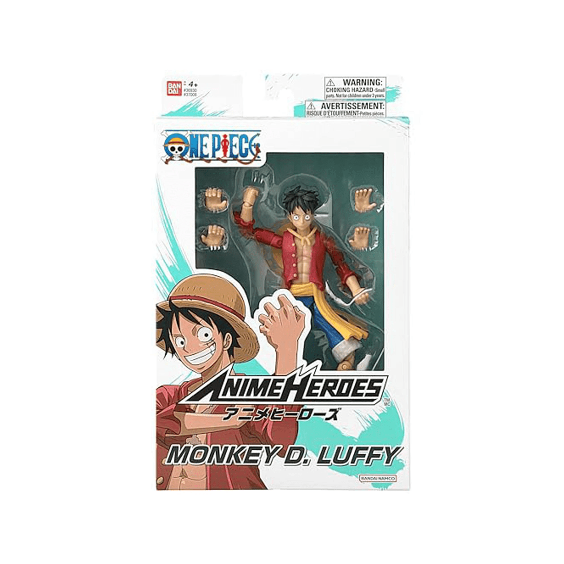 1 Bandai Anime Heroes One Piece Monkey D Luffy Renewal Version Action Figure, 1 of 8