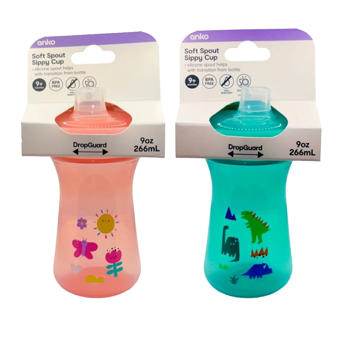 2 Soft Spout Sippy Cup - Assorted, 2 of 8