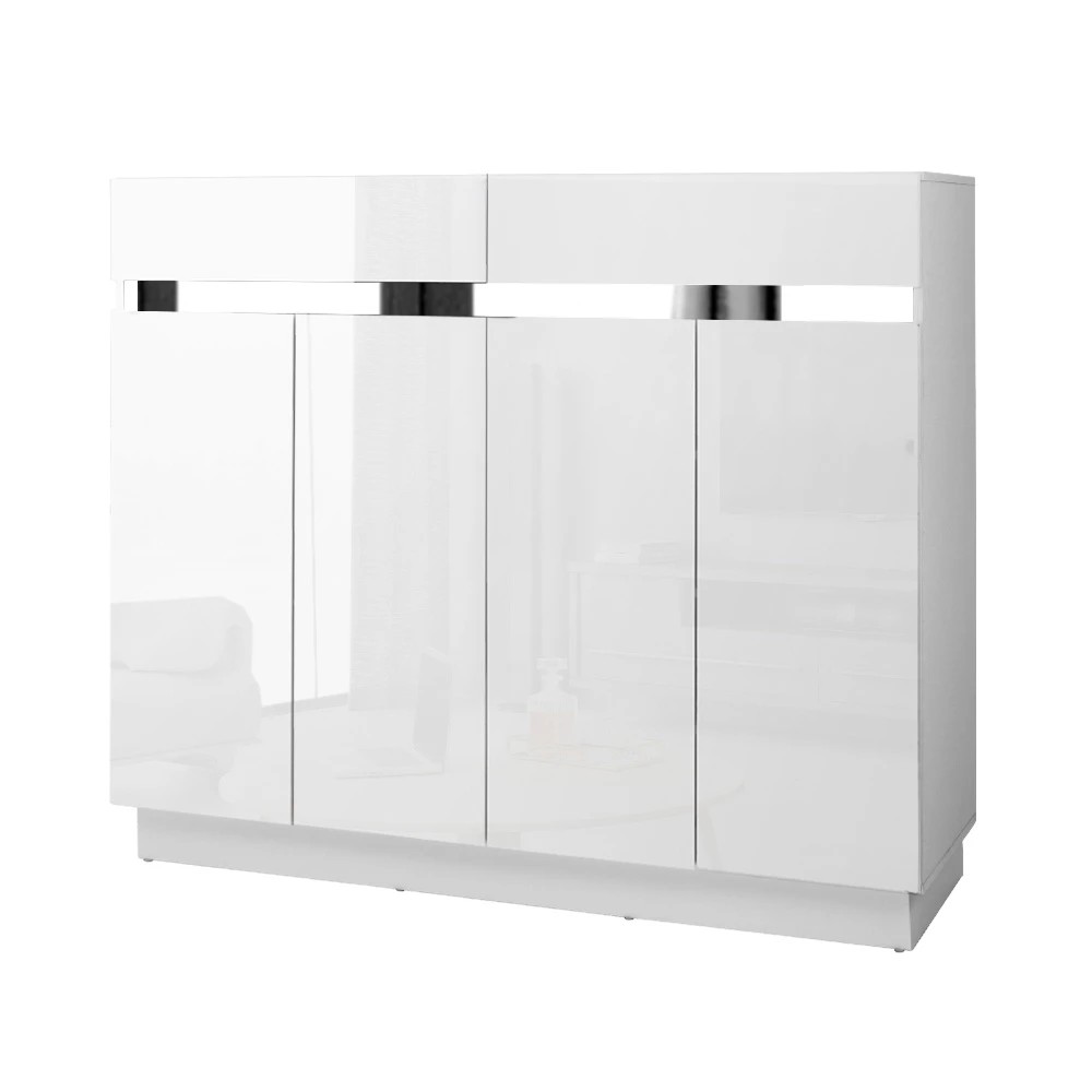 1 Artiss Shoe Rack Cabinet Storage Cupboard 24 Pairs - Lydia - White, 1 of 5