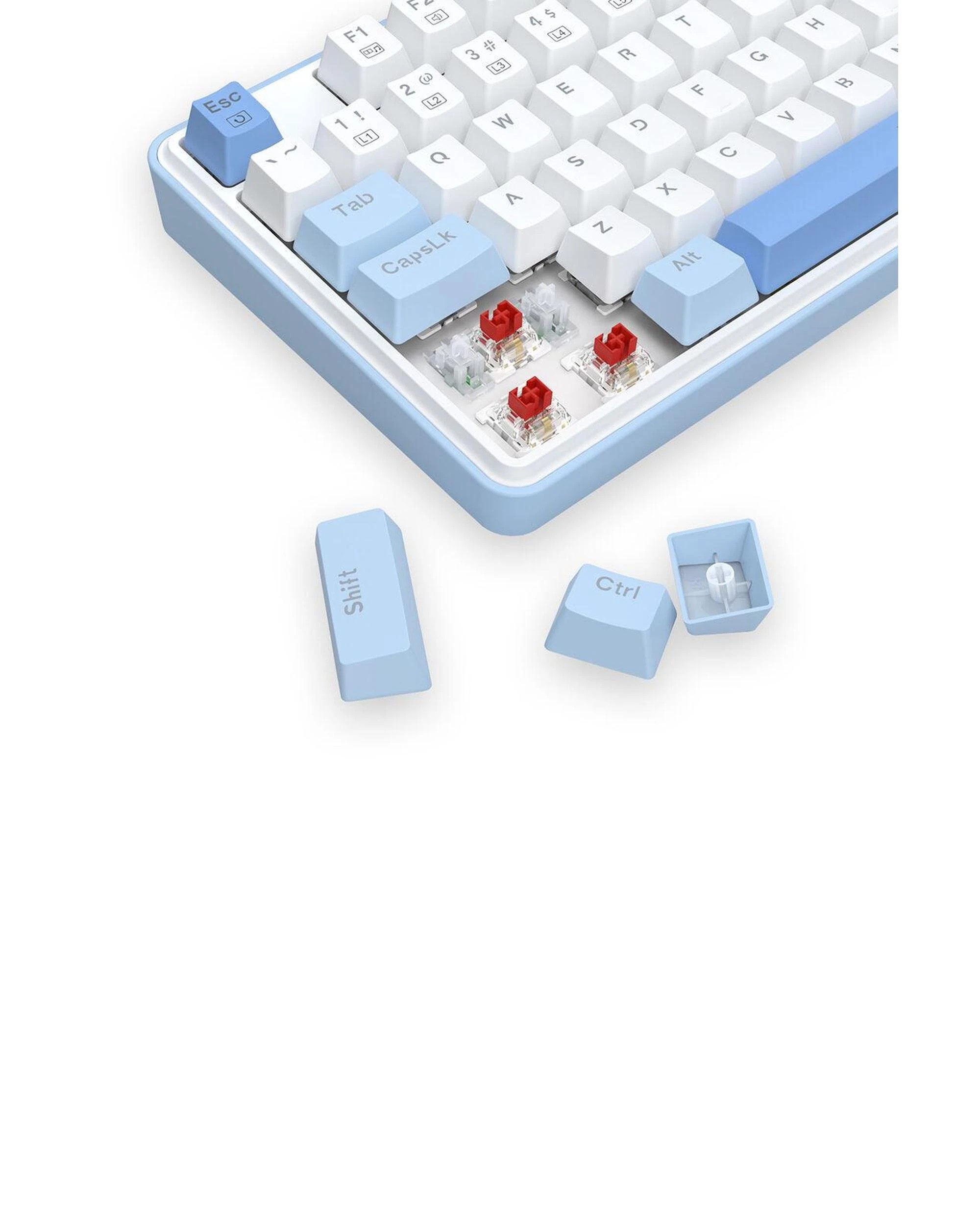 8 Redragon S139 White Full Size RGB Mechanical Perfect Gaming Combo, 8 of 9