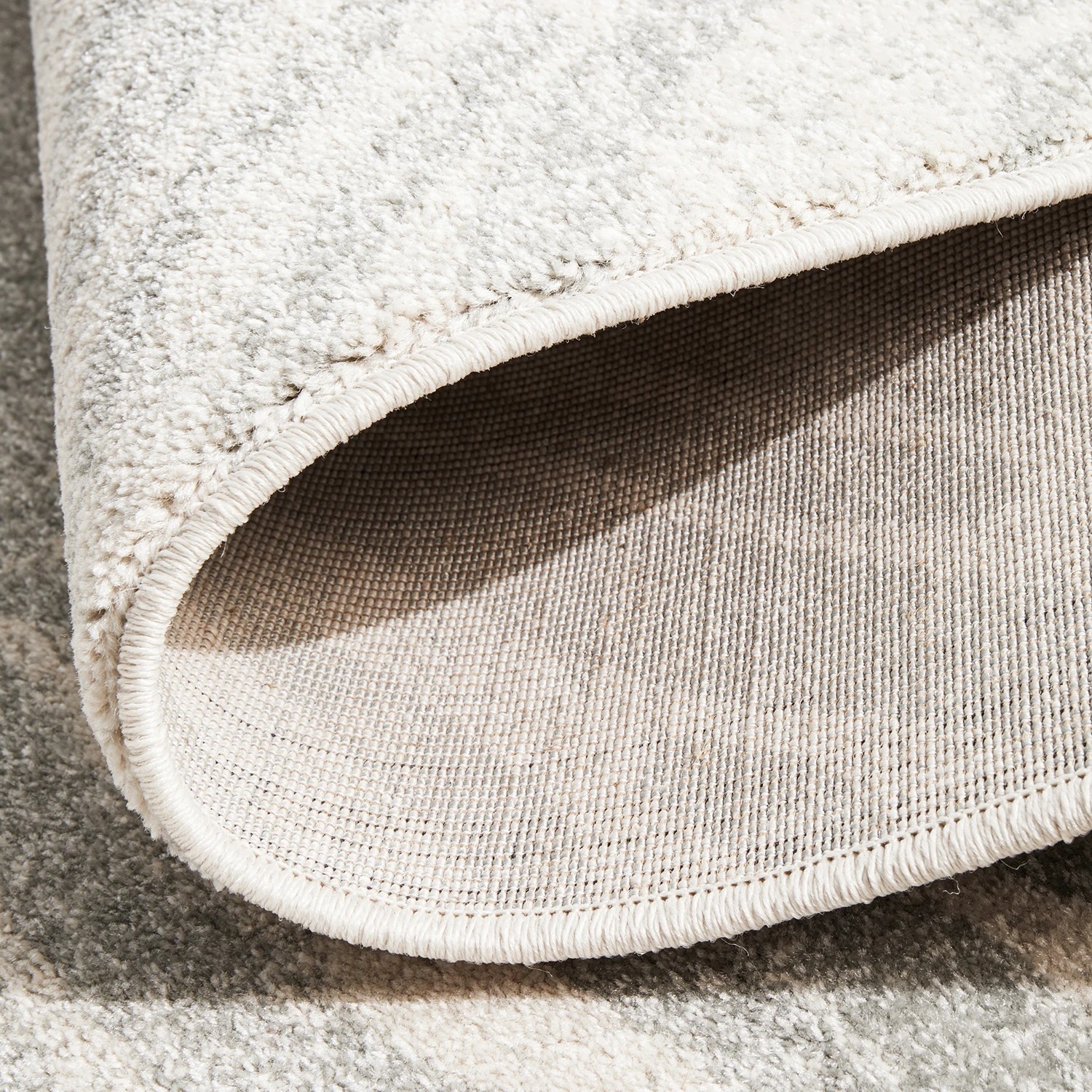5 Common Ground Rugs Lustre Savannah 400x80cm - Large Runner Power Loomed Pet Friendly Rug - Silver, 5 of 6