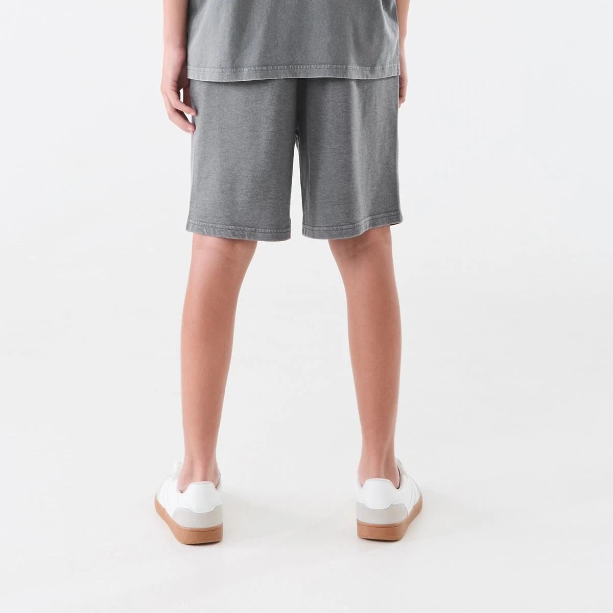 2 Washed Knit Shorts DARK MAGNET, 2 of 6