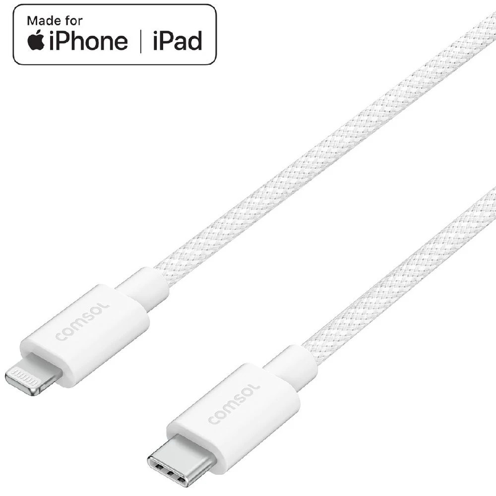 4 Comsol USB-C to Lightning Cable 2m White, 4 of 5