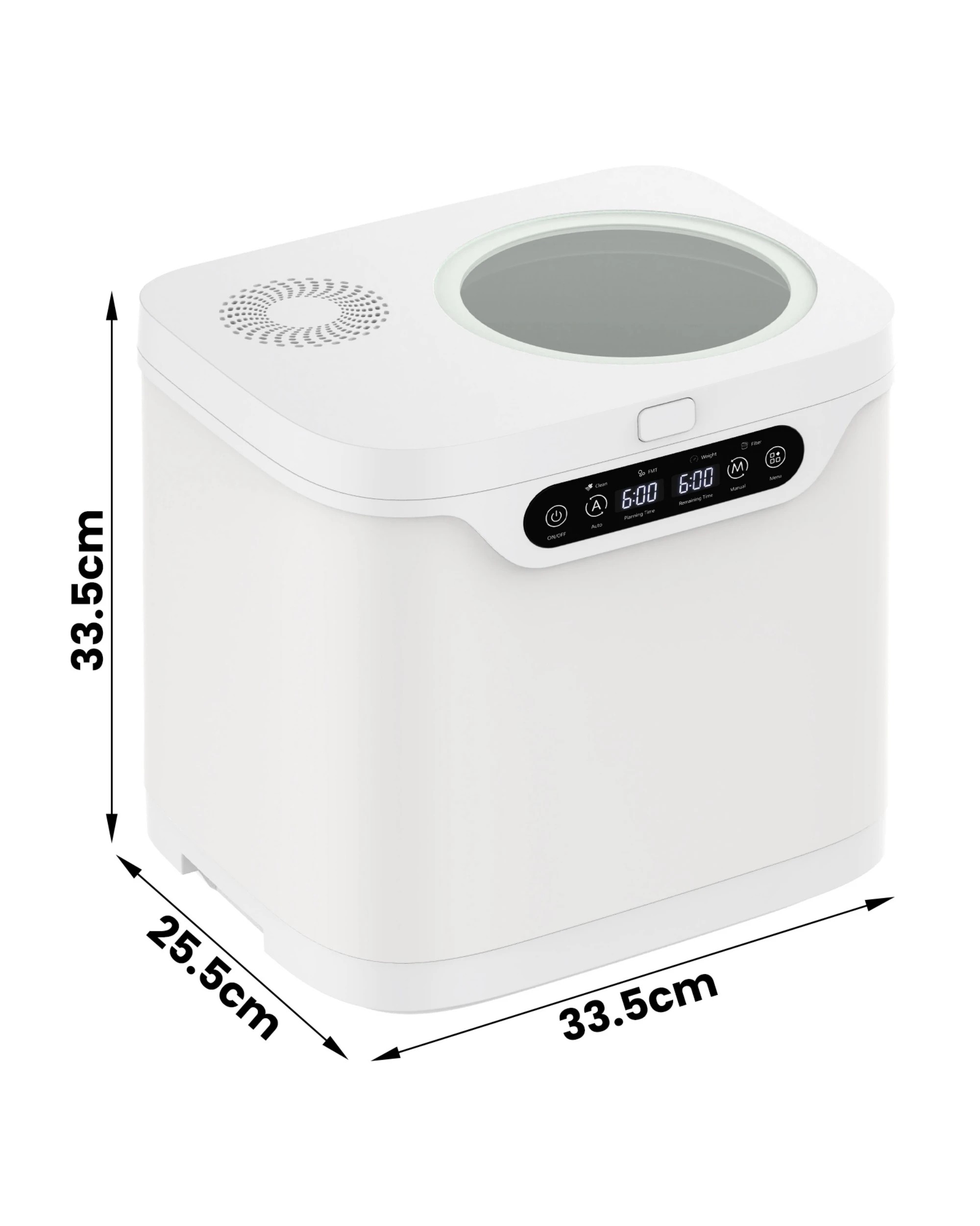 8 Advwin Electric Composter, Smart Kitchen Waste Composter With 2 Detachable Carbon Filter, 4l, 8 of 8
