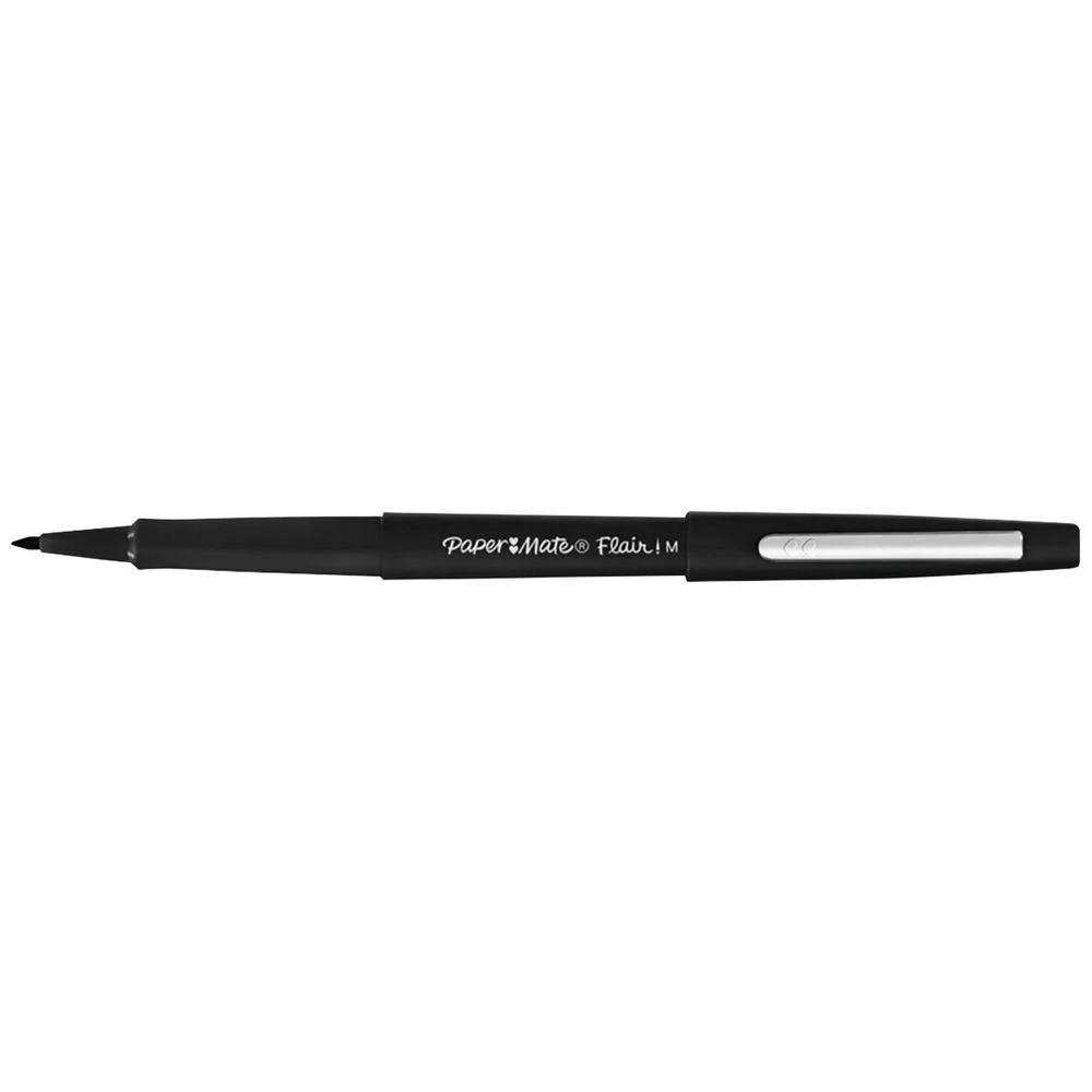 1 Paper Mate Medium Flair Fineliner 0.7mm Black, 1 of 2