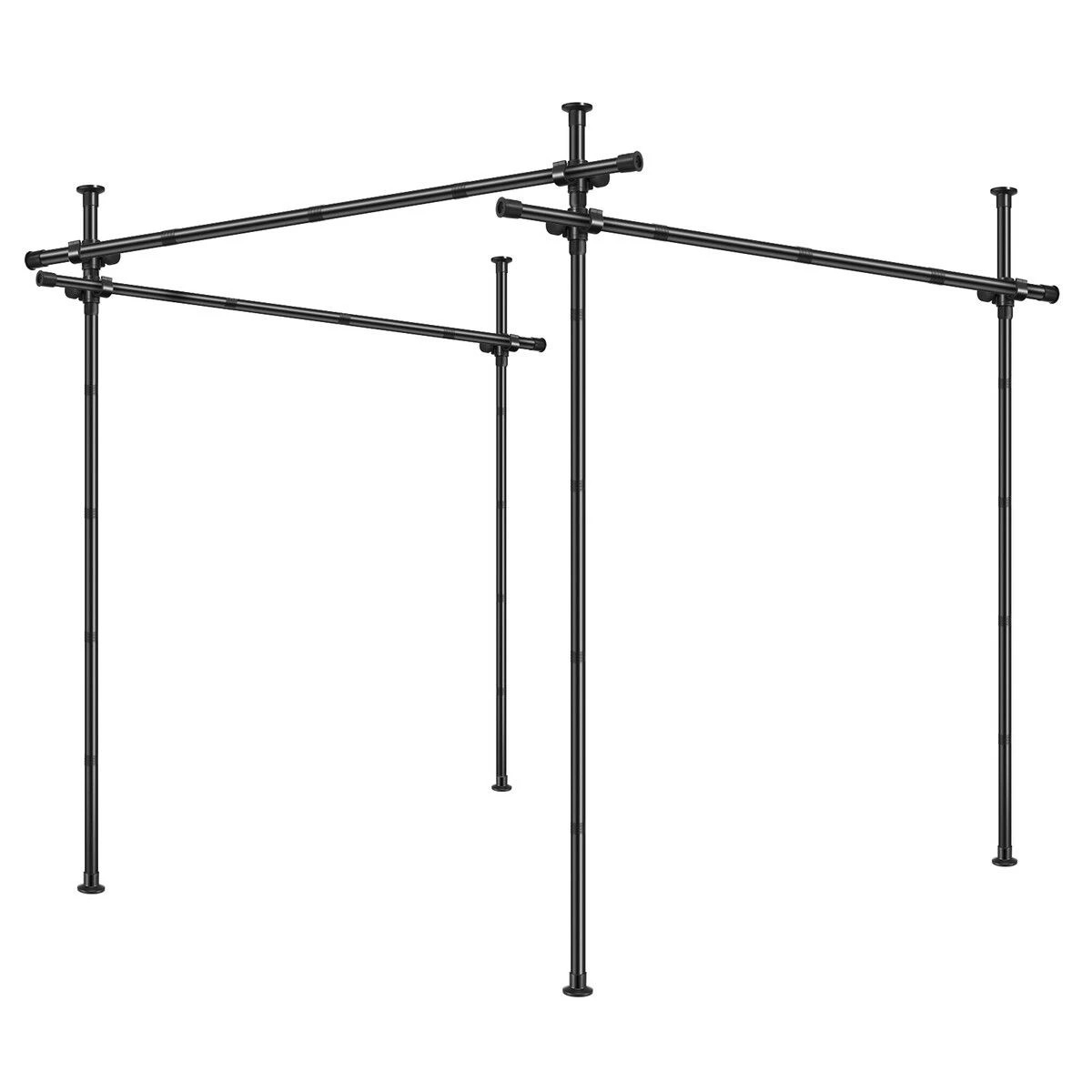 1 Ausway No Drill Room Divider Curtain Rod Kit Floor to Ceiling Adjustable, 1 of 7