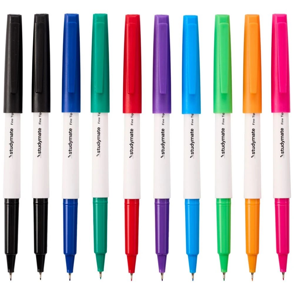 4 Studymate 0.4mm Ultra Fine Whiteboard Marker 10 Pack, 4 of 10