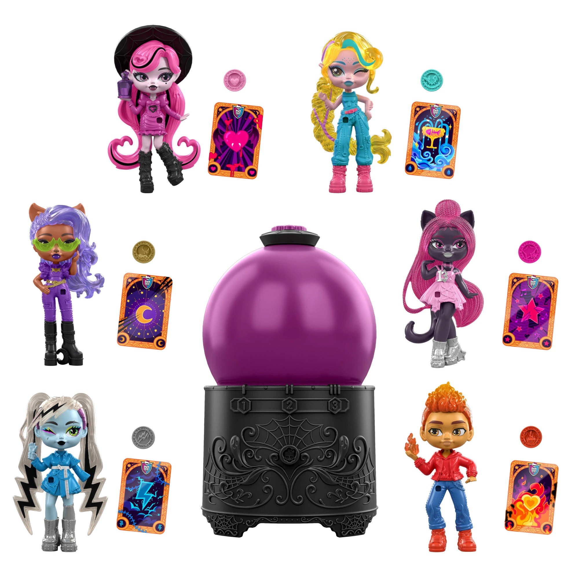 2 Monster High Potions Crystal Ball Mini Dolls - Assorted, 2 of 6