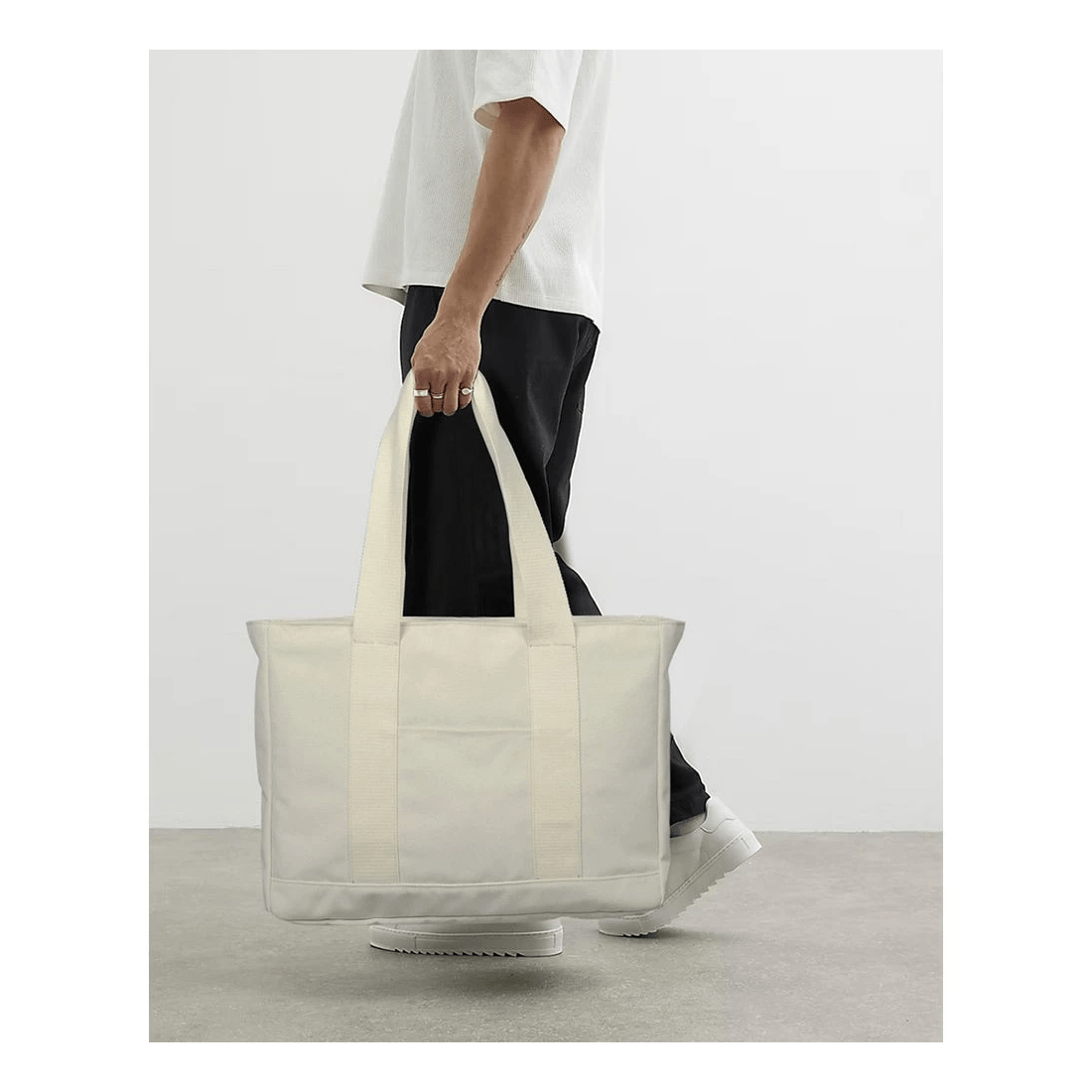 6 Otto 16" Tote Bag Beige, 6 of 8