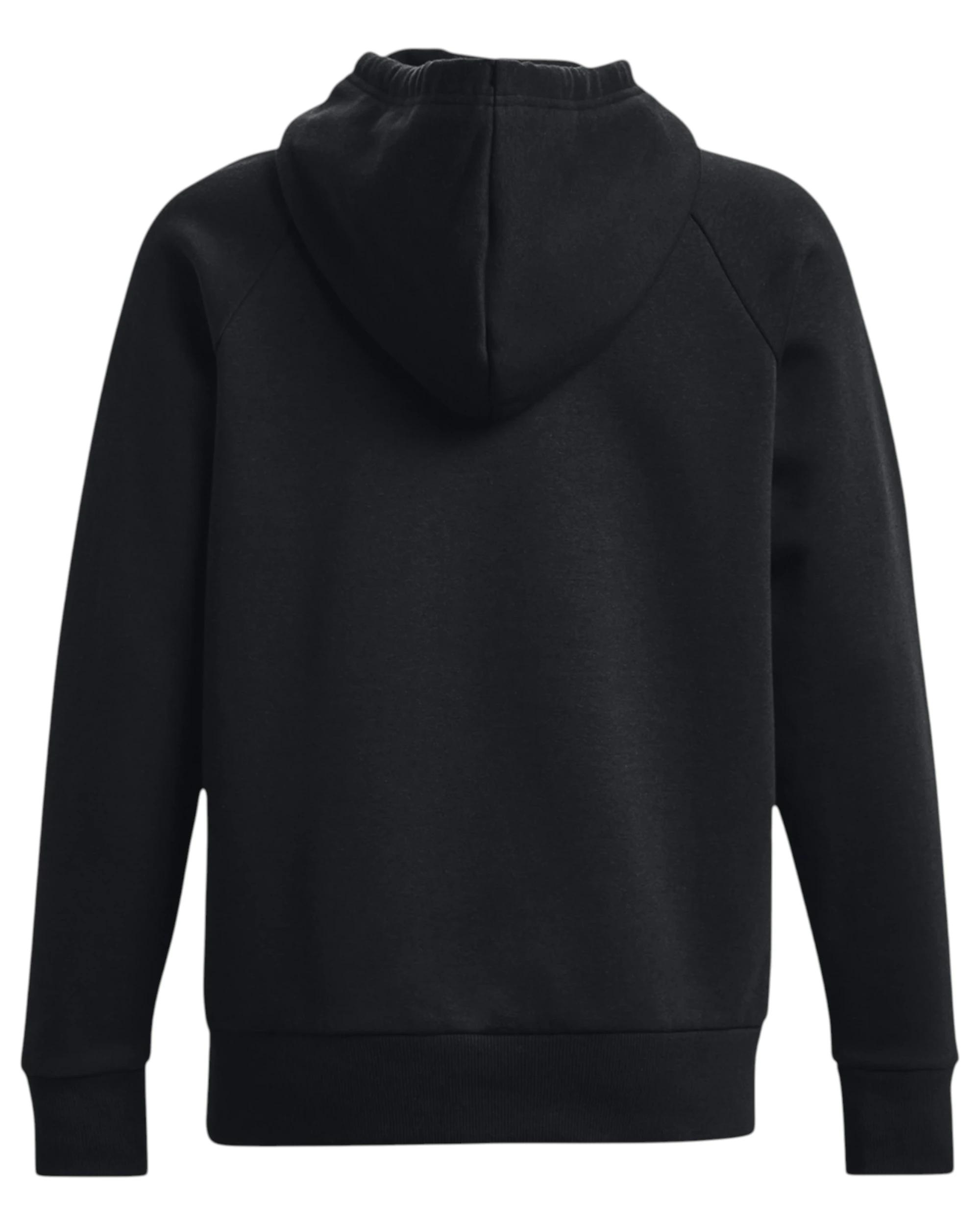 4 Under Armour Womens Rival Fleece Black/ White Hoodie BLACK, 4 of 6