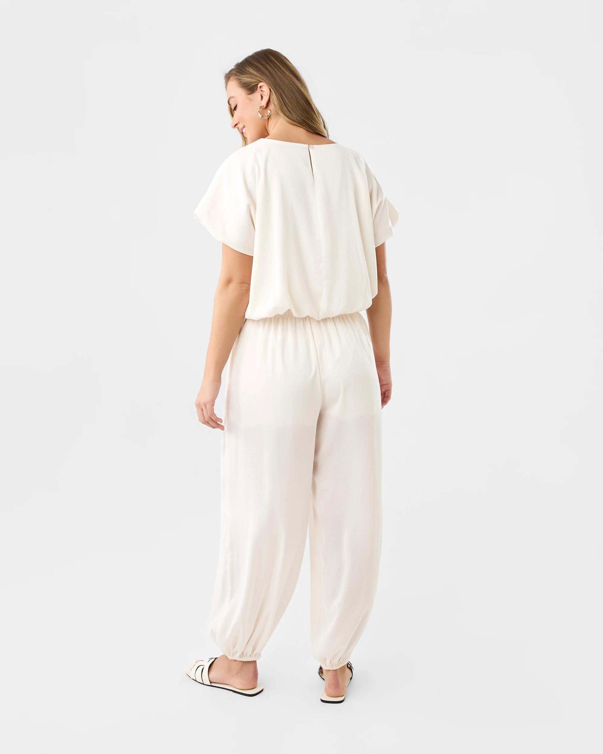 4 Short Sleeve Bubble Hem Top Vanillaoat, 4 of 8