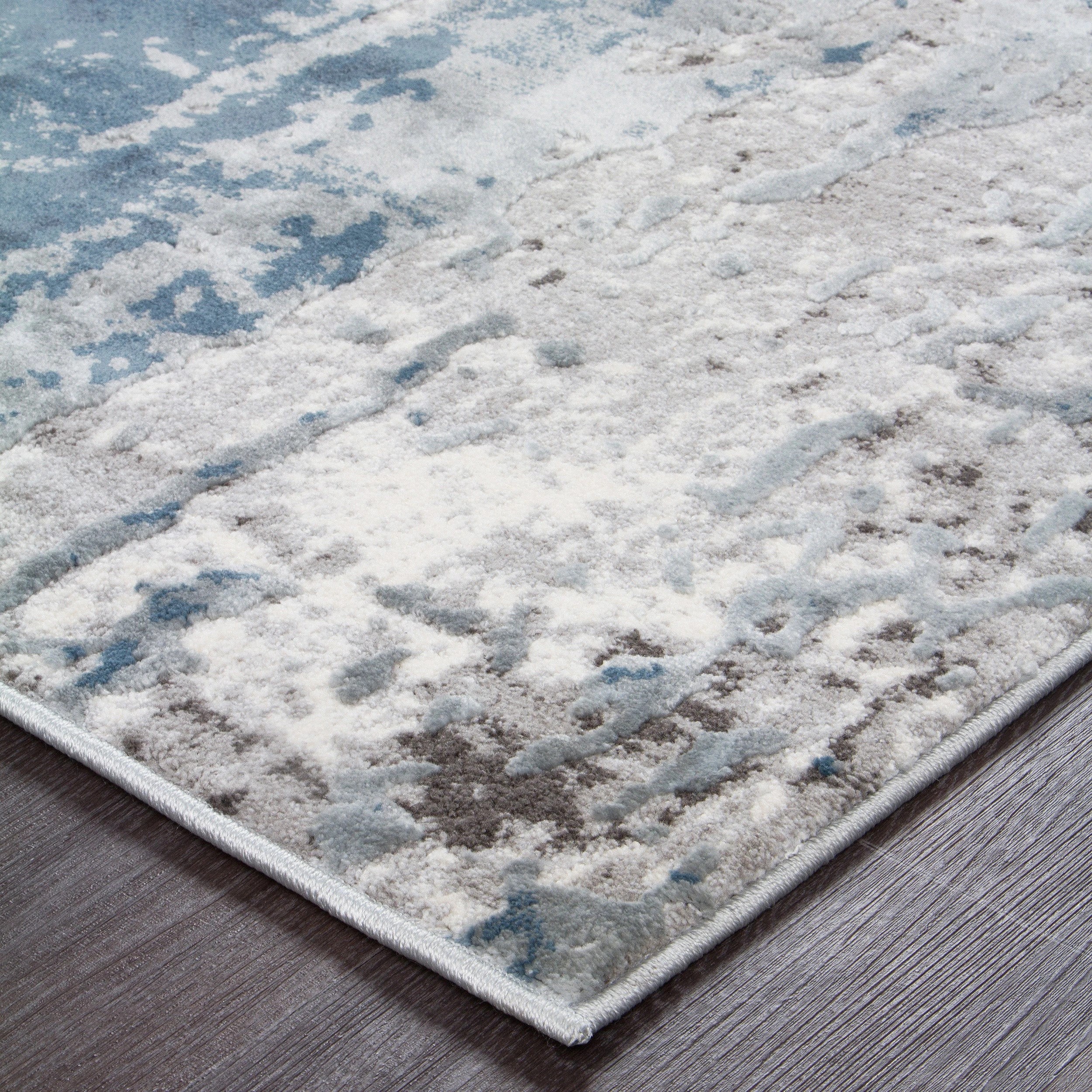 3 Common Ground Rugs Isola 1733 400x300cm - Extra Extra Large Floor Rug - Blue, 3 of 7