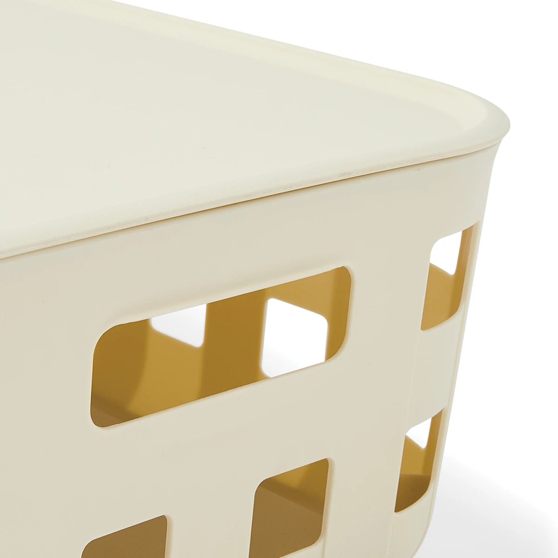 7 12L Rectangle Trellis Basket with Lid - Beige, 7 of 10