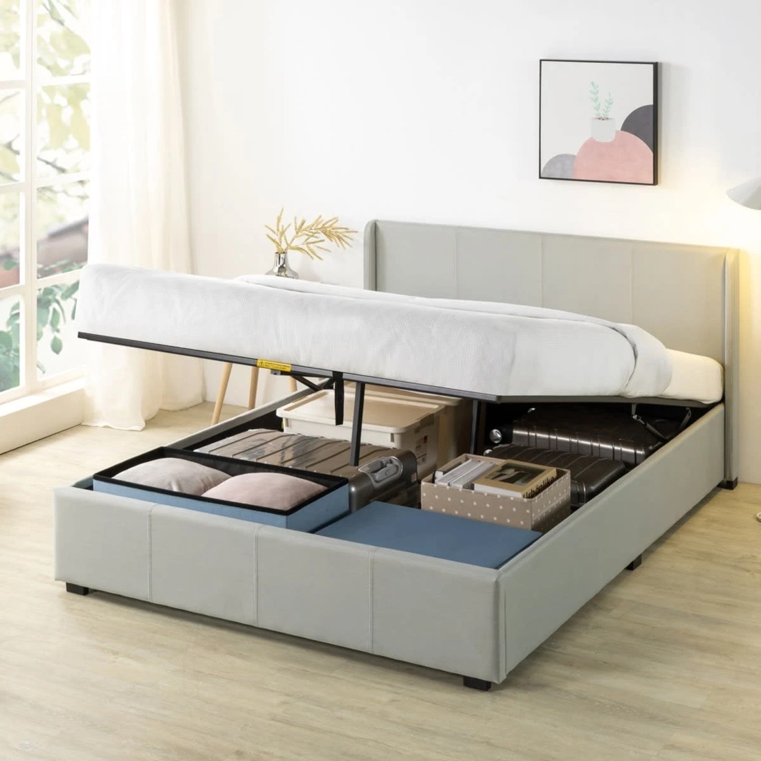 3 Gas Lift Queen Bed, 3 of 9