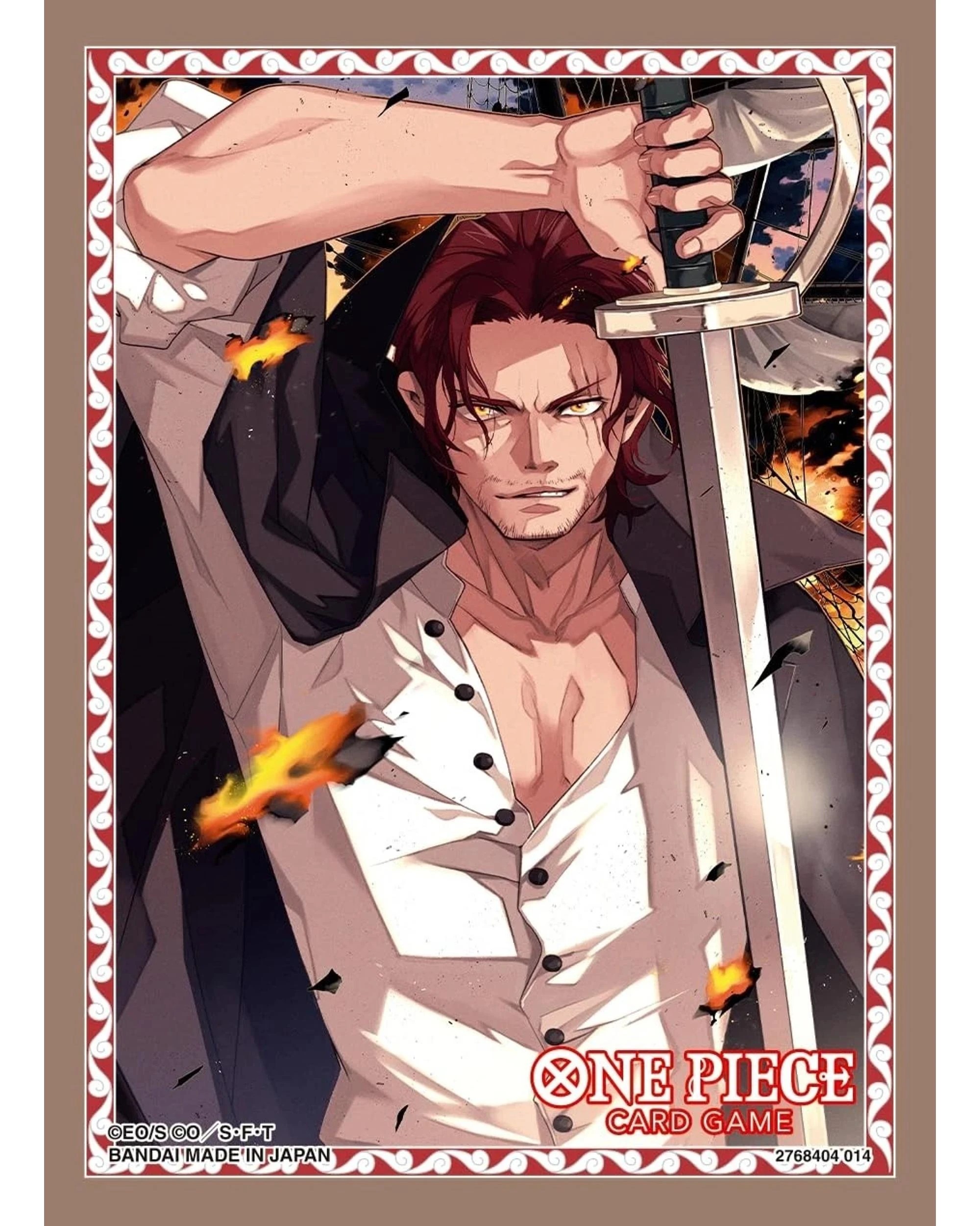 1 One Piece Card Game Set 10 Shanks Official Sleeves, 1 of 1