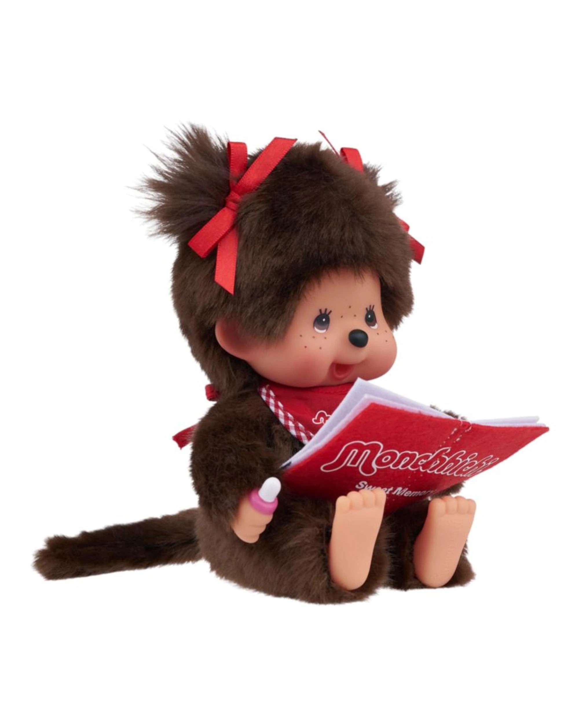 4 Sekiguchi Monchhichi Reading Girl Plush Doll, 4 of 5