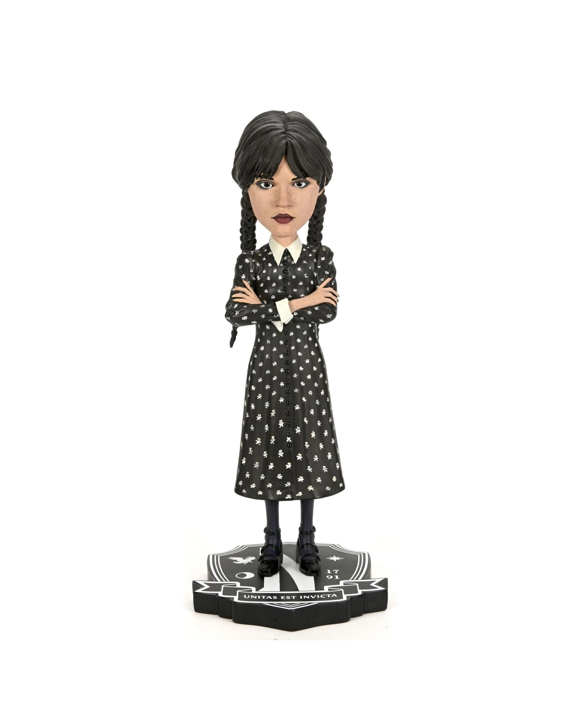 1 Wednesday Wednesday Addams Head Knocker Figure, 1 of 4