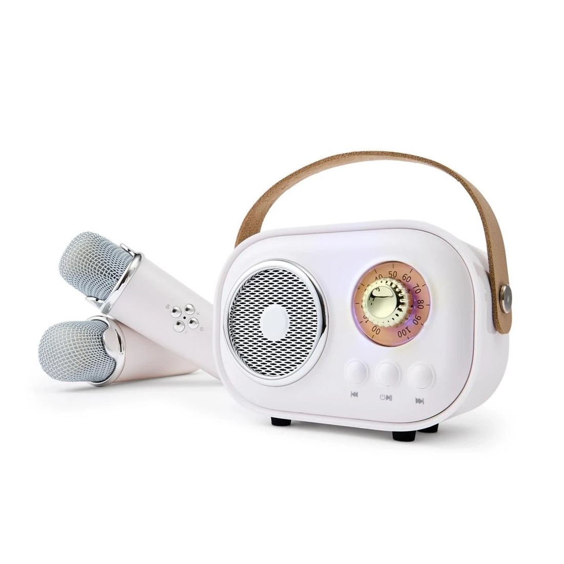 1 Retro Karaoke Set with Two Microphones, 1 of 10