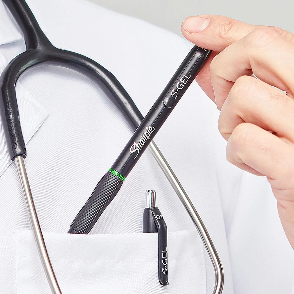 8 Sharpie S-Gel Retractable Gel Pens 0.7mm Black 8 Pack, 8 of 10