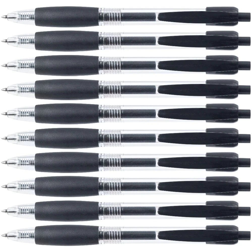 2 Keji Retractable Gel Pens 0.7mm Black 10 Pack, 2 of 2