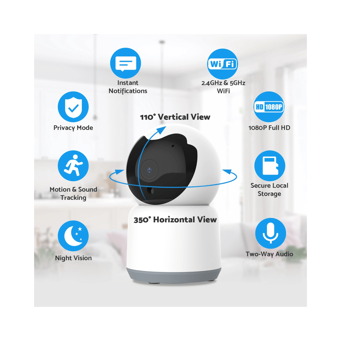 2 Advwin 2.4g&5g Wifi Security Hd Camera, 2 of 8