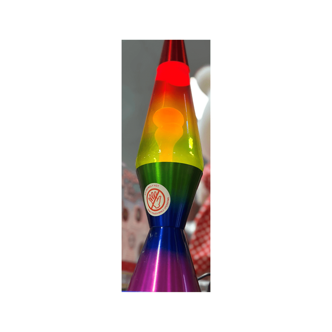 2 Rainbow Novelty Retro Liquid Lava Lamp Wax Retro Night Light Home Decor Set 37cm
 - Multi, 2 of 3