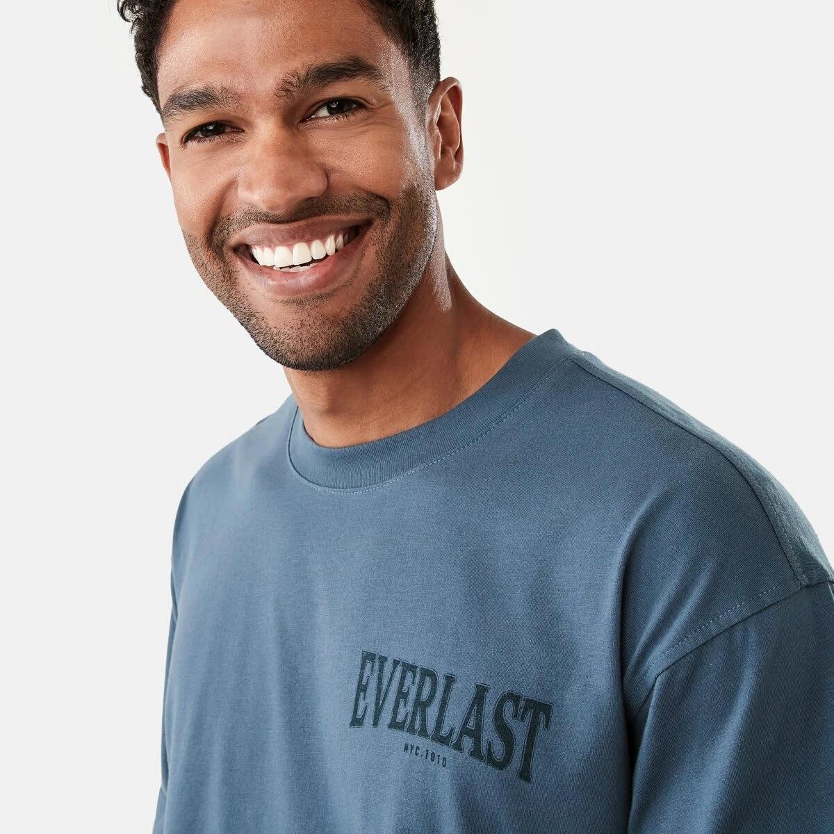 4 Everlast Mens Crew Neck T-shirt Denim, 4 of 8