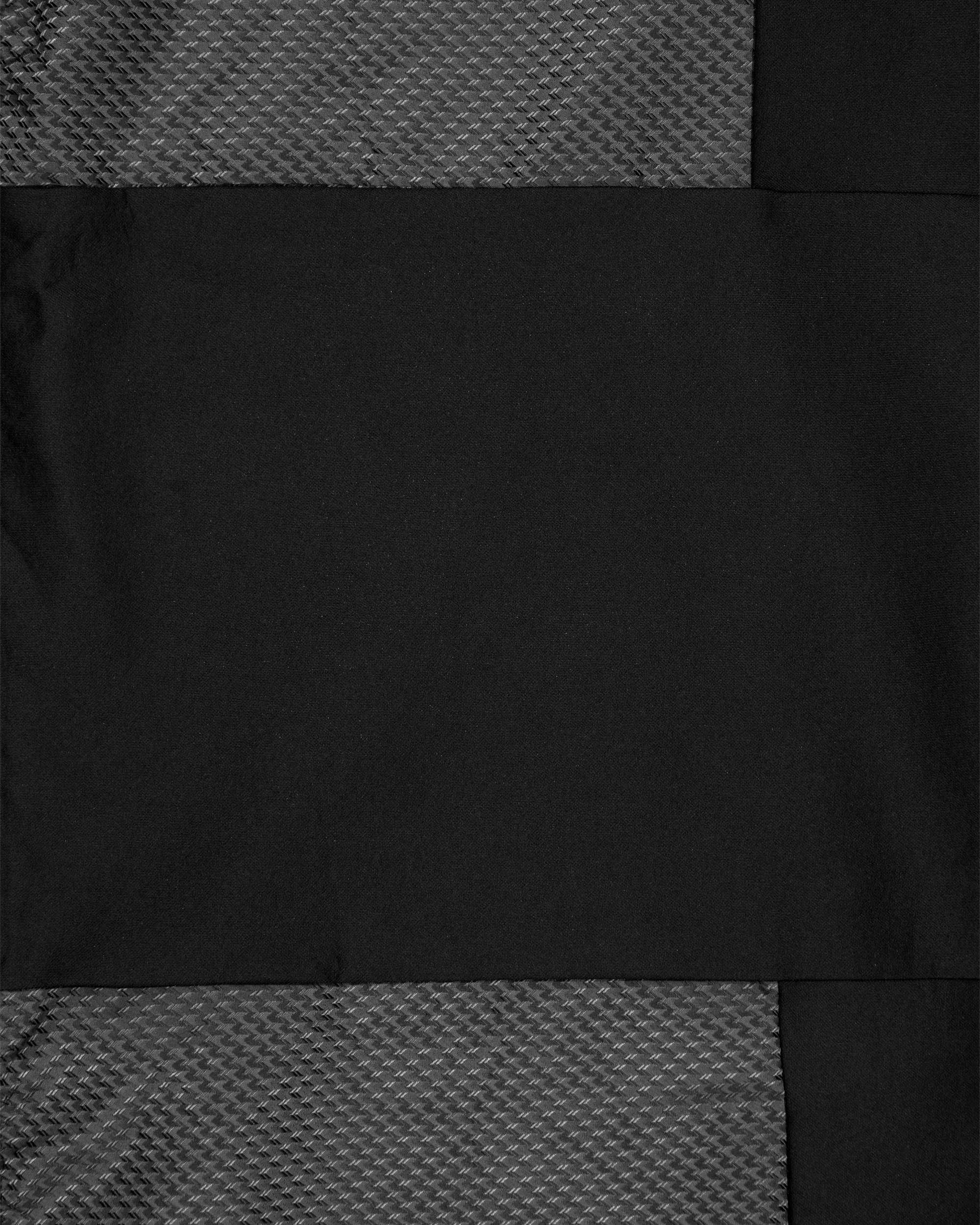 5 3 Pack Jacquard Seat Covers - Black, 5 of 6