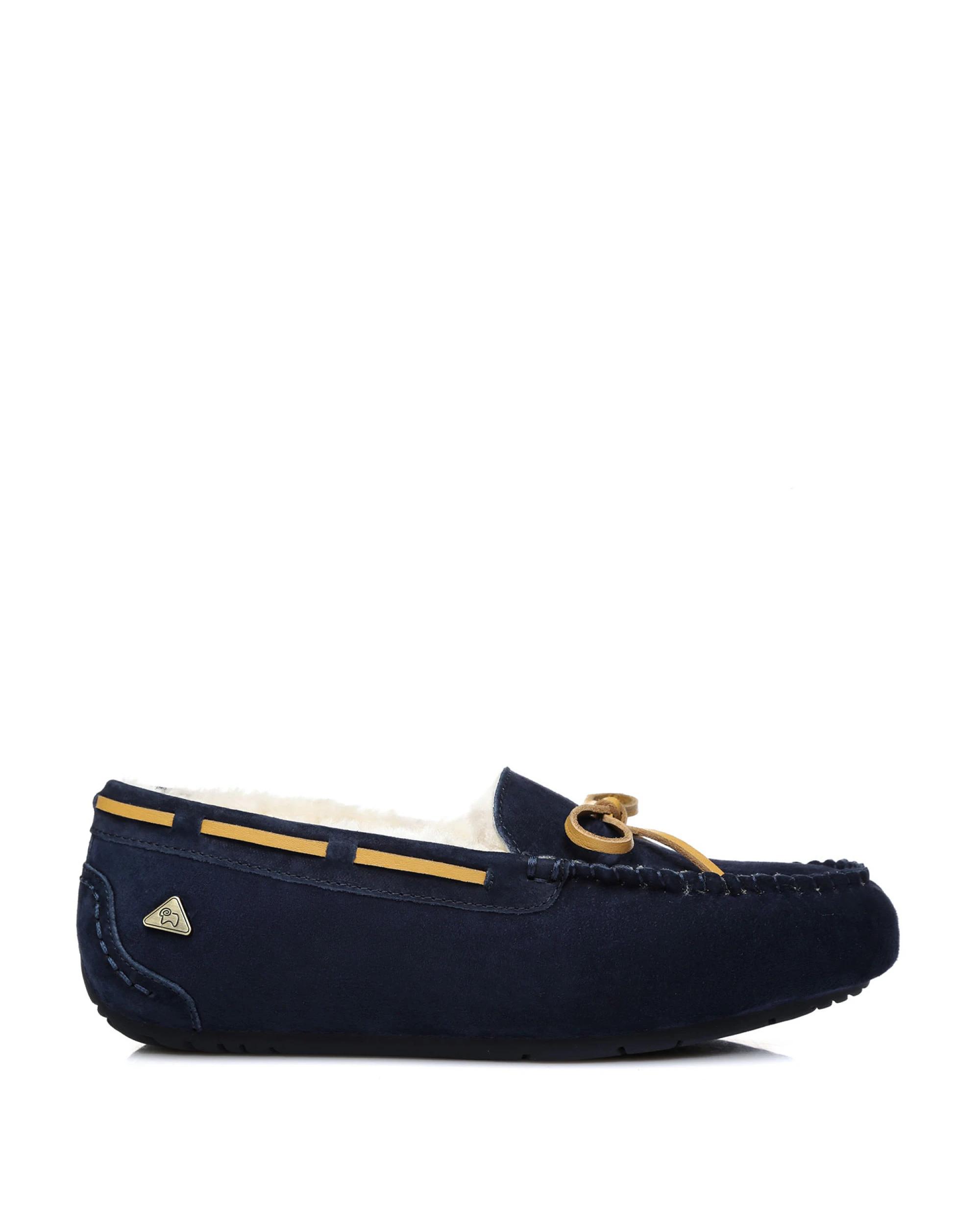 1 Everau Unisex Miracle Moccasins NAVY BLUE, 1 of 5