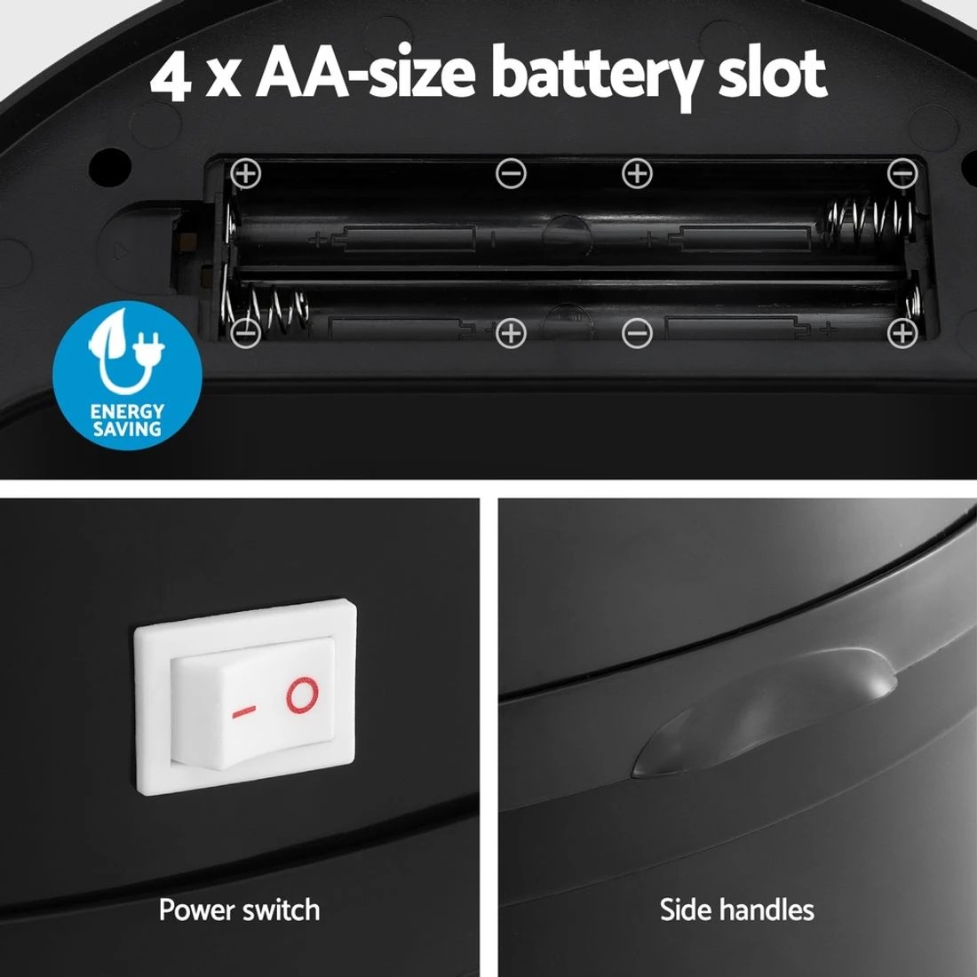 7 Devanti Sensor Bin Motion Rubbish Bins Kitchen Automatic Trash Can 9L - Black, 7 of 7