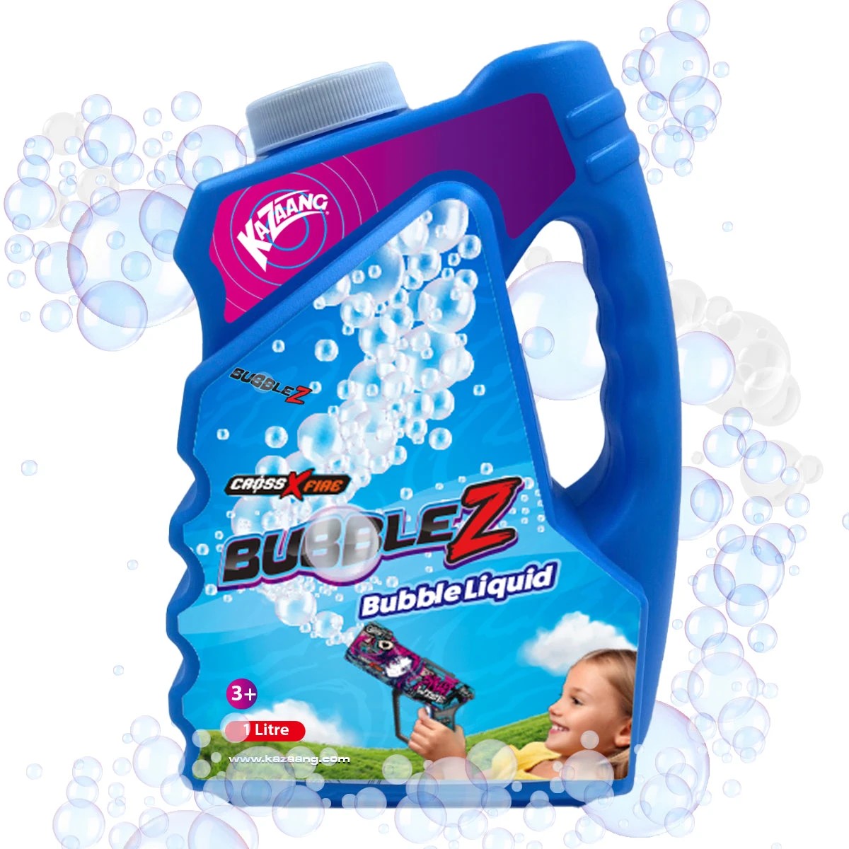 1 Kazaang BubbleZ Colour Bubble Refill 1L, 1 of 5