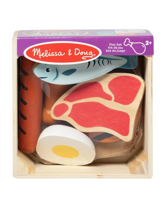 Melissa and Doug Wooden Food Groups Protein Play Set