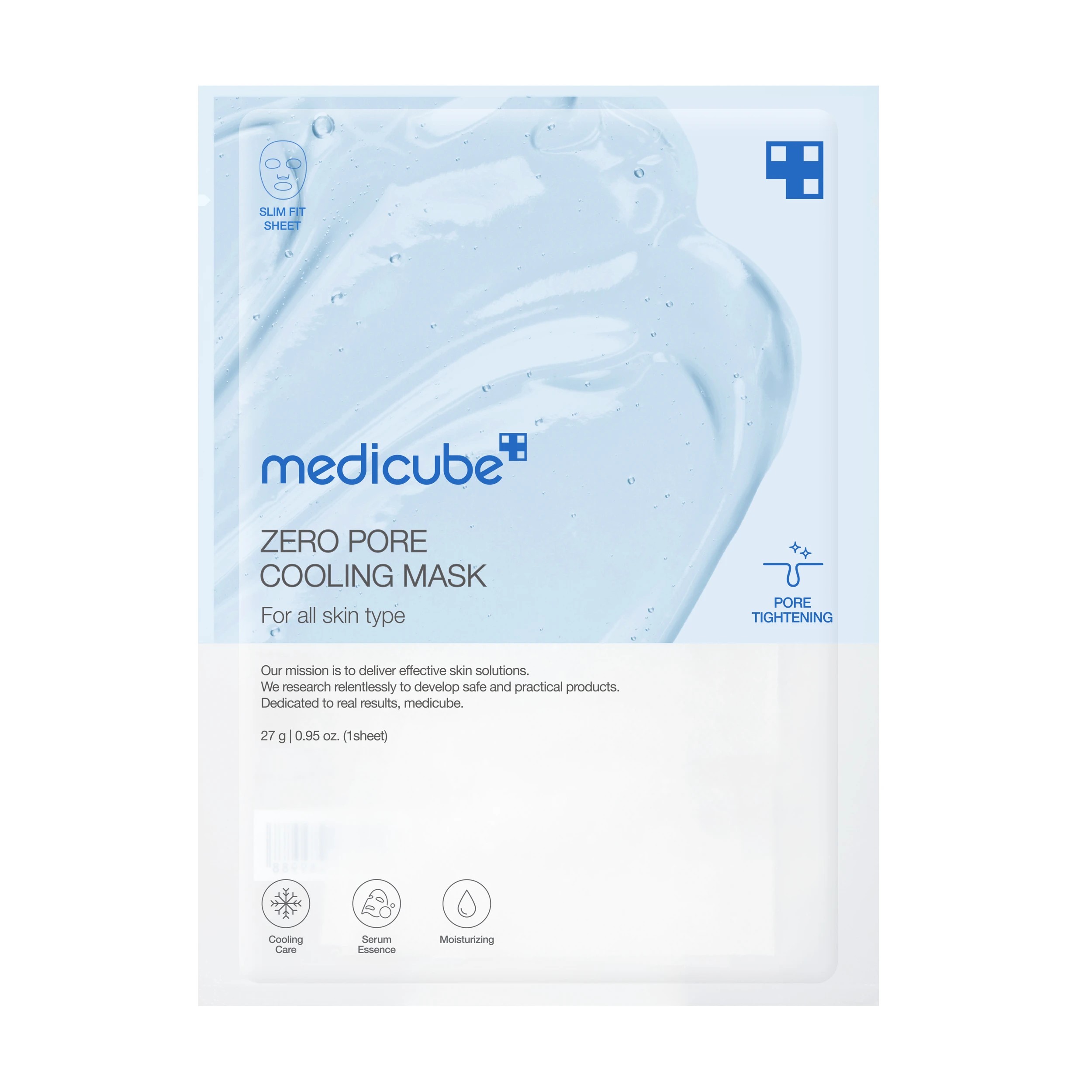 1 Medicube Zero Pore Cooling Mask 27g, 1 of 4