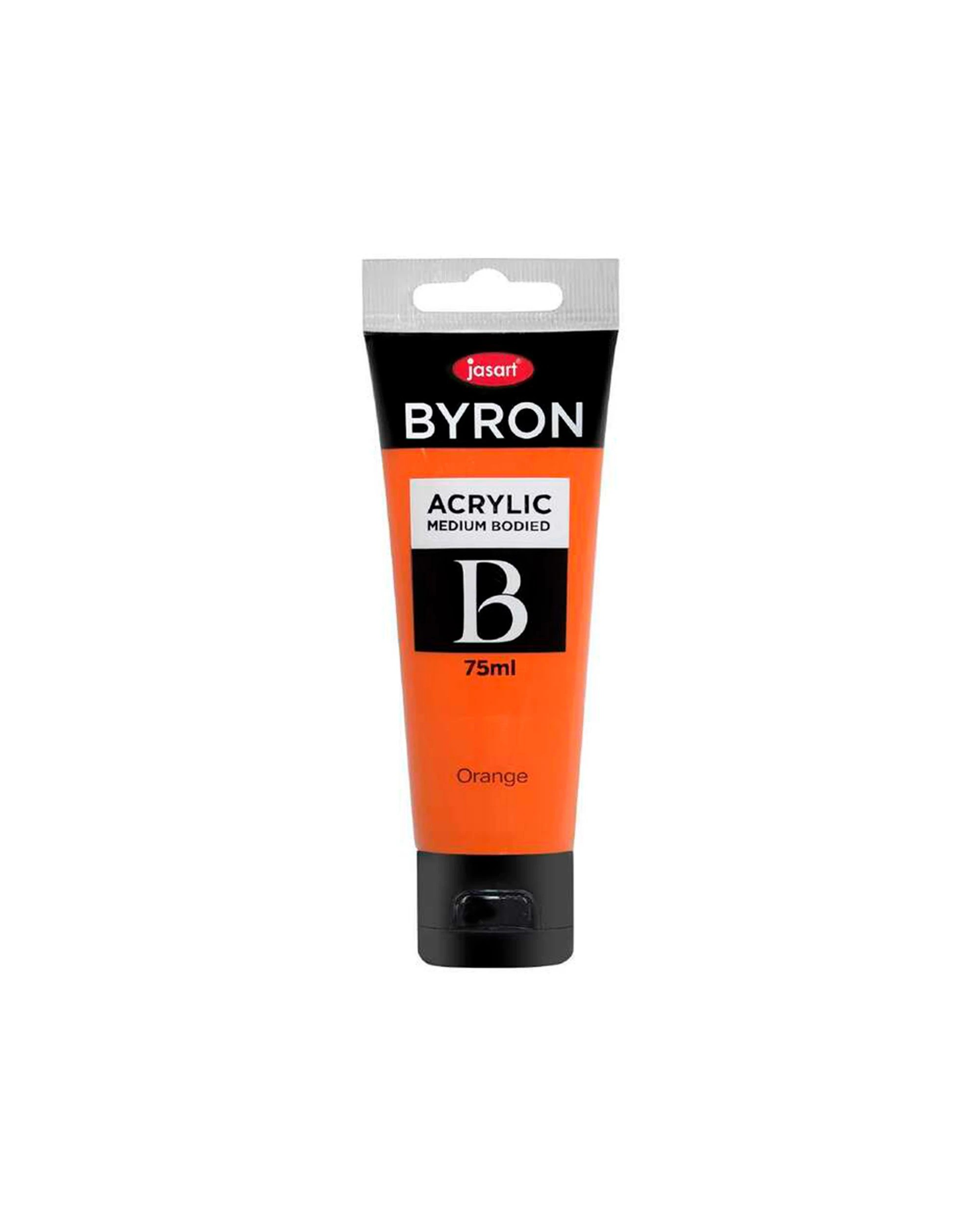 2 Jasart 10PK Byron Acrylic Paint Tube Art Craft Medium Bodied Non Toxic 75ml Fluoro - Orange, 2 of 2